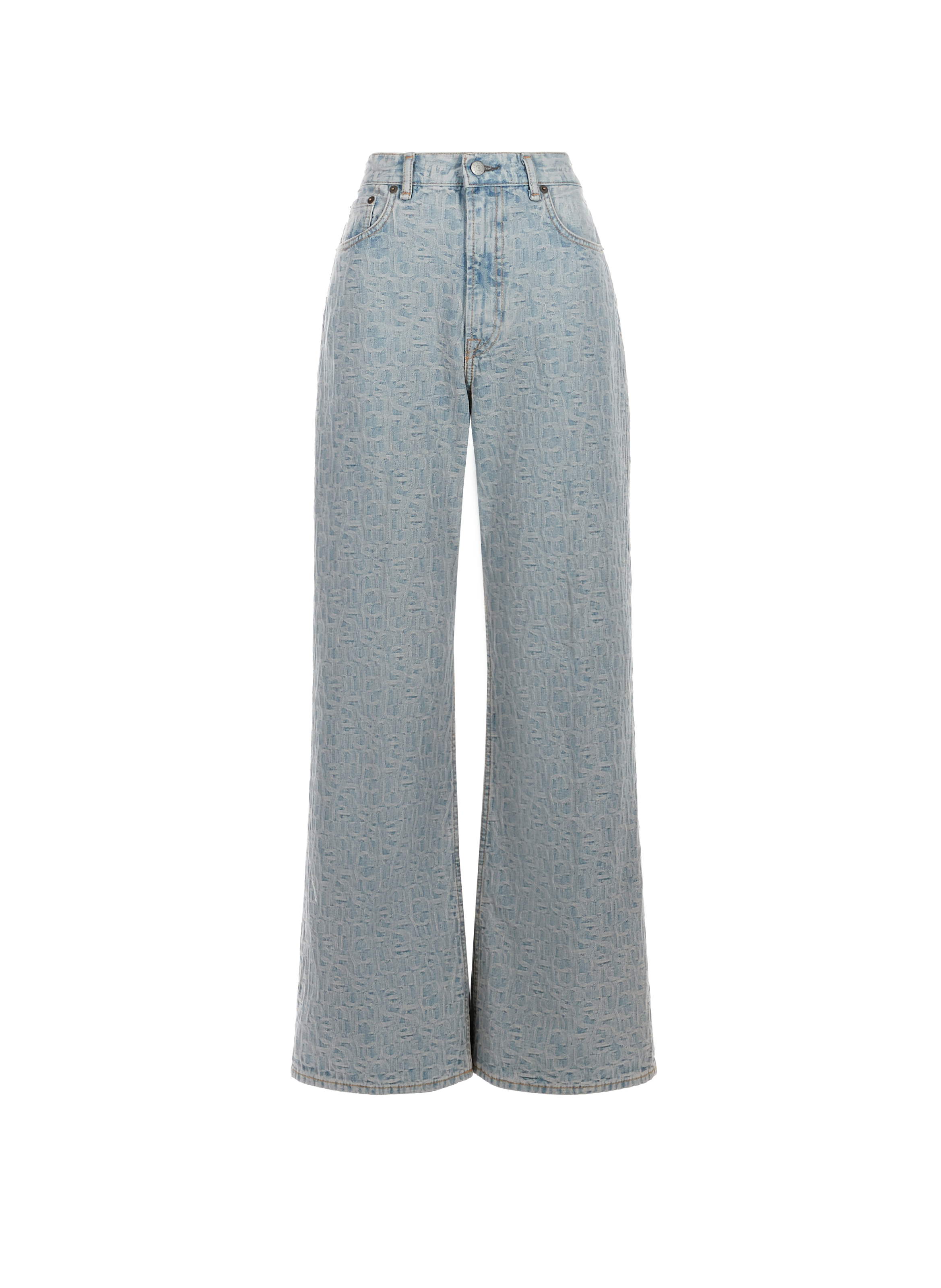 ACNE STUDIOS Monogram wide-leg jeans Blue