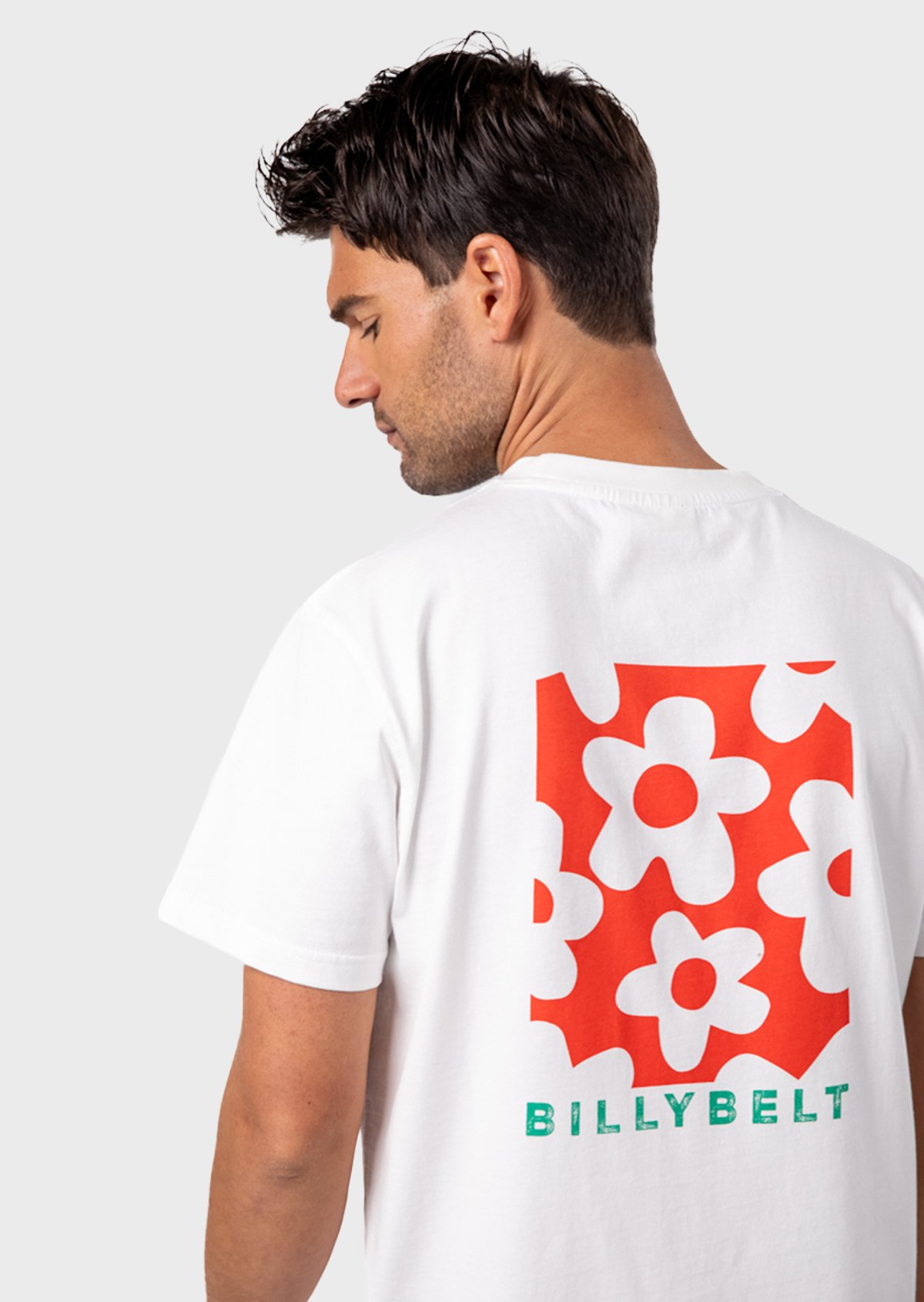 T-shirt vintage en coton biologique BILLYBELT Blanc