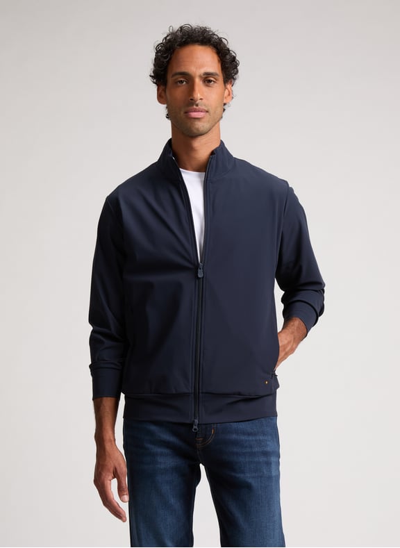 Straight jacket with high collar Blue by SAVE THE DUCK SAVE THE DUCK Straight jacket with high collar Blue