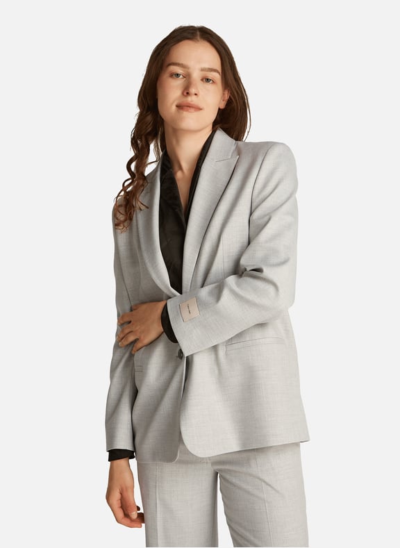 Plain blazer Grey by CALVIN KLEIN CALVIN KLEIN Plain blazer Grey