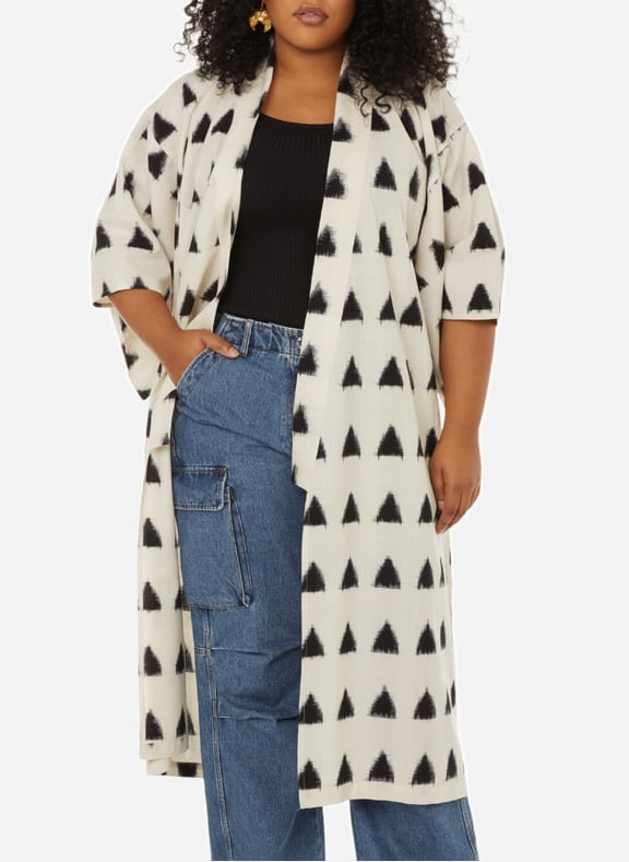 Kimono imprimé en coton Multicolore by KLEED KLEED Kimono imprimé en coton Multicolore