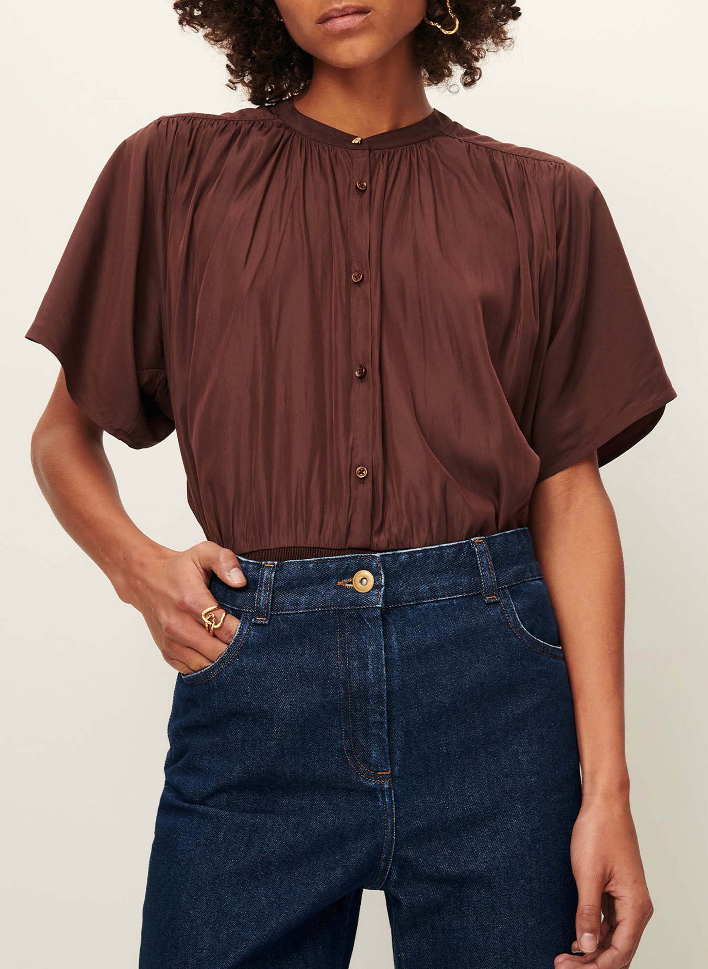 Body droit col rond boogie SESSUN Marron