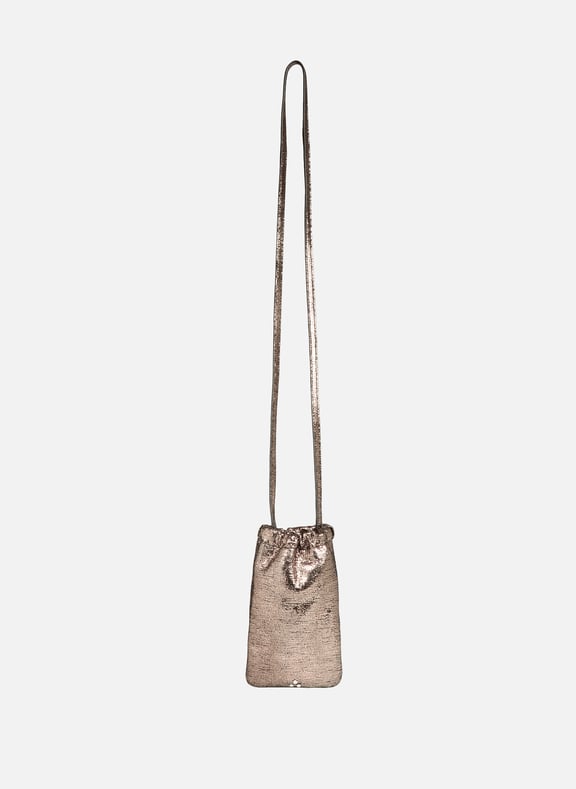 Gordi leather phone case Golden by JÉRÔME DREYFUSS JÉRÔME DREYFUSS Gordi leather phone case Golden