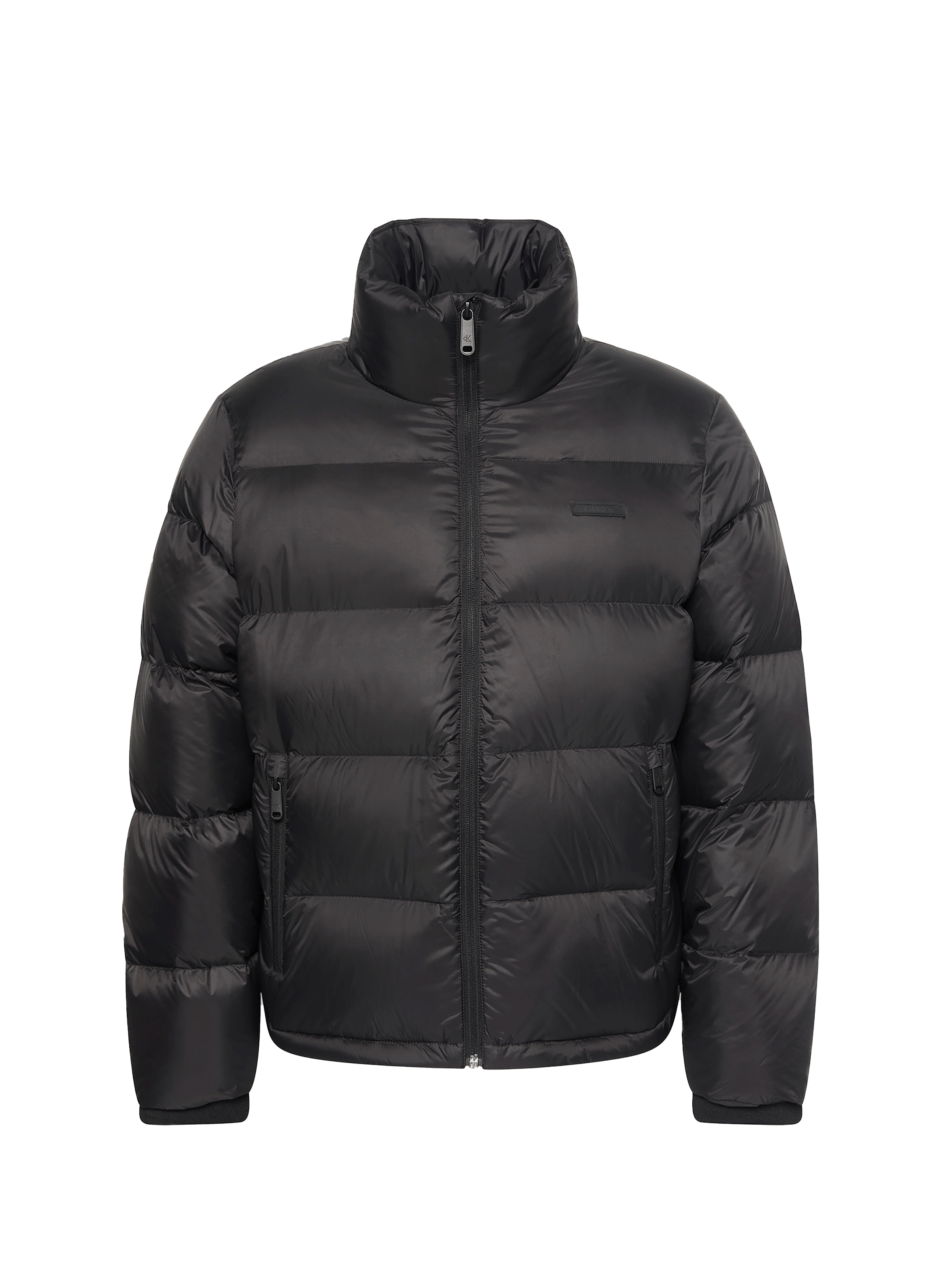 CALVIN KLEIN Doudoune droite matelassée à col montant Noir
