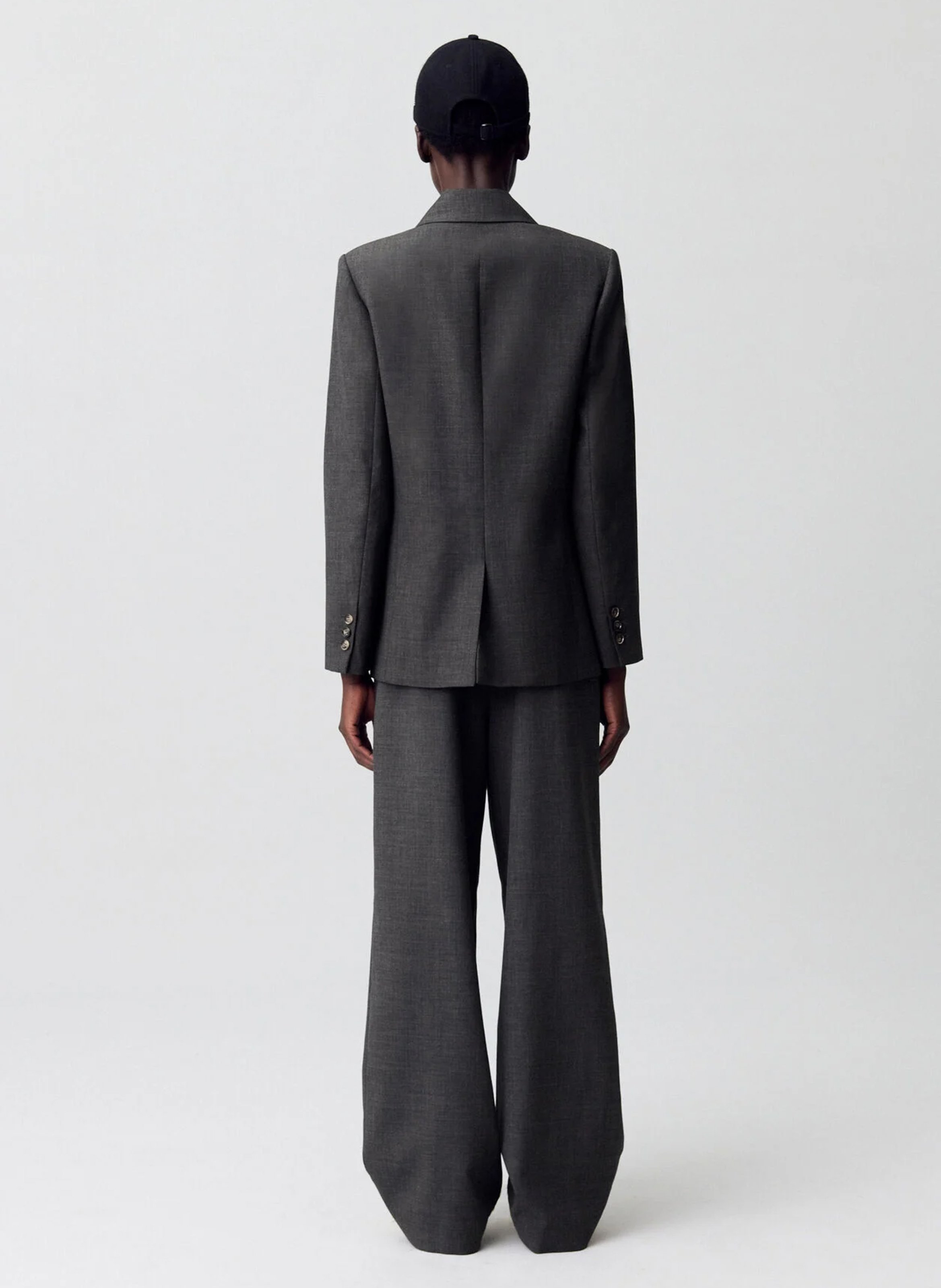 Veste tailleur droite unie villaga CLAUDIE PIERLOT Gris