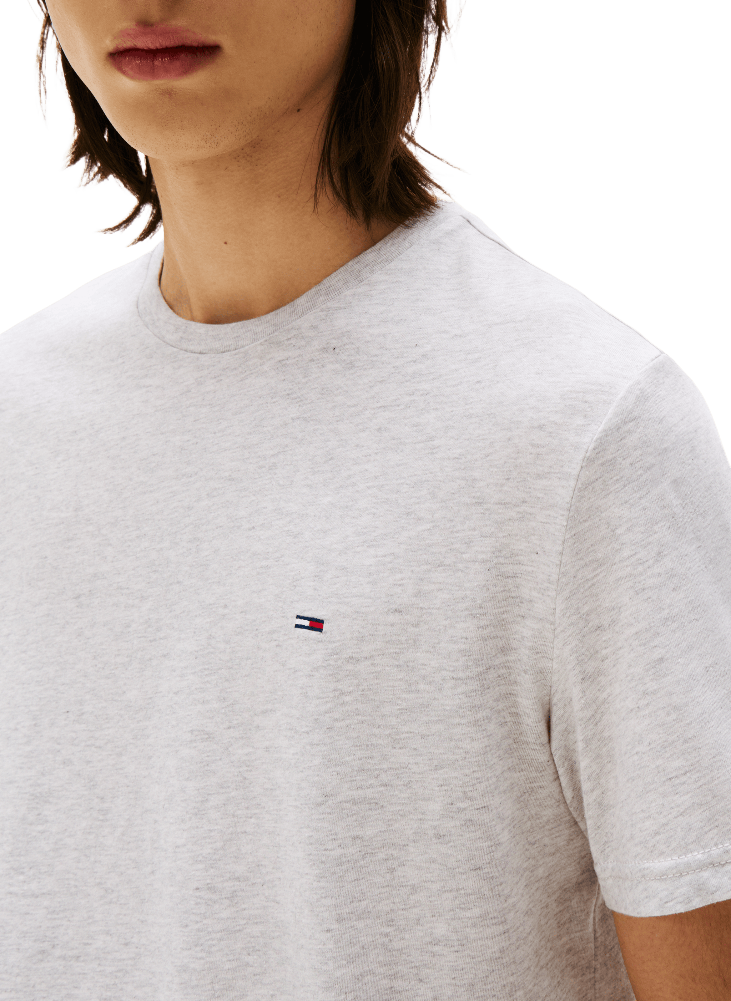 T-shirt à logo TOMMY HILFIGER Gris