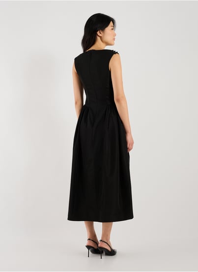 Draped dress in blended acetate SIMONE ROCHA Draped dress in blended acetate SIMONE ROCHA