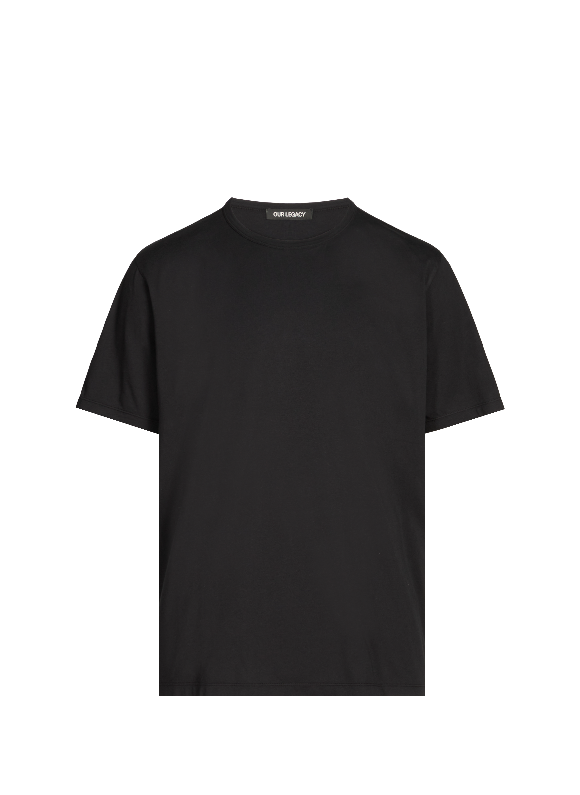 Straight-fit cotton T-shirt Black