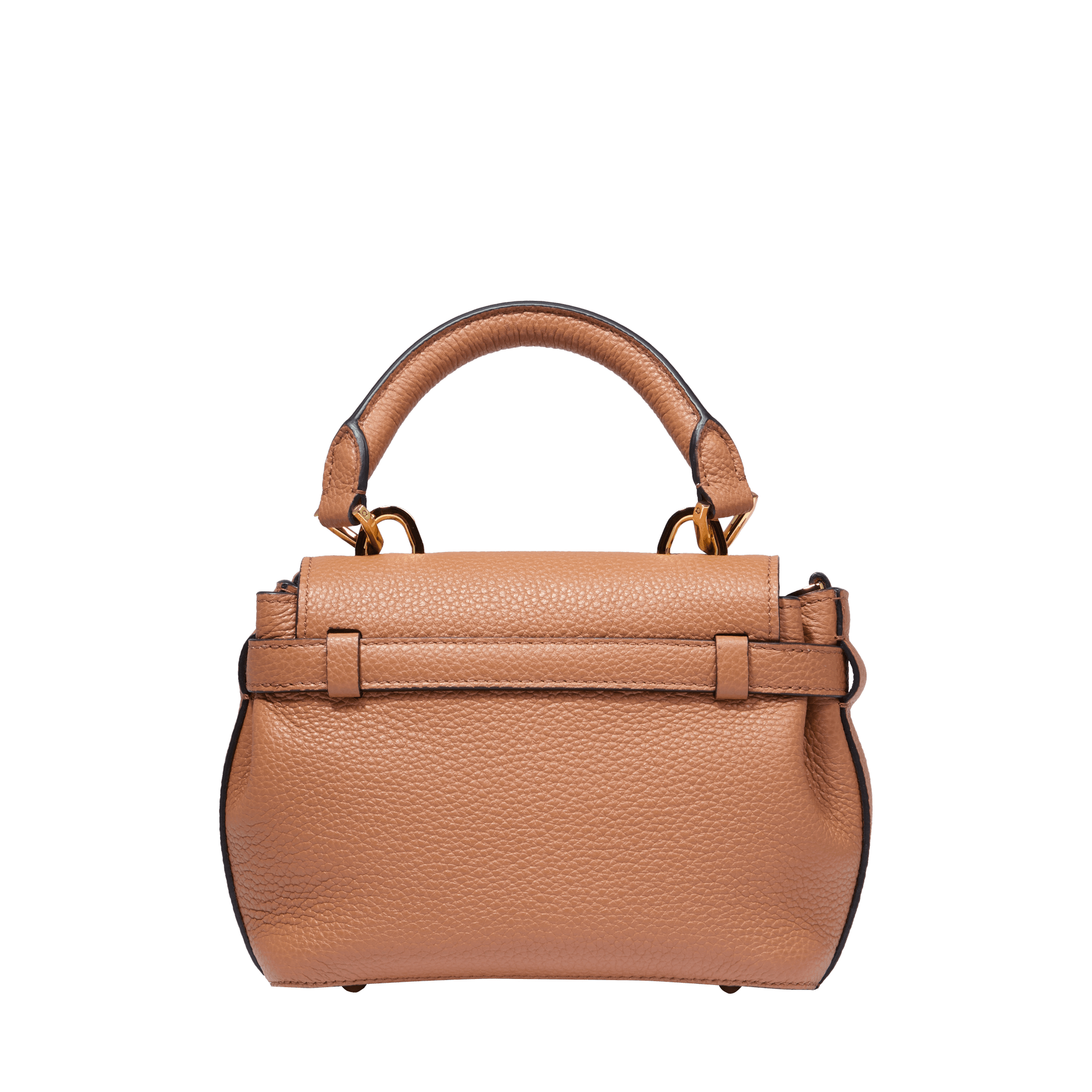 Mini sac porté main charlie de lancel en cuir LANCEL Marron