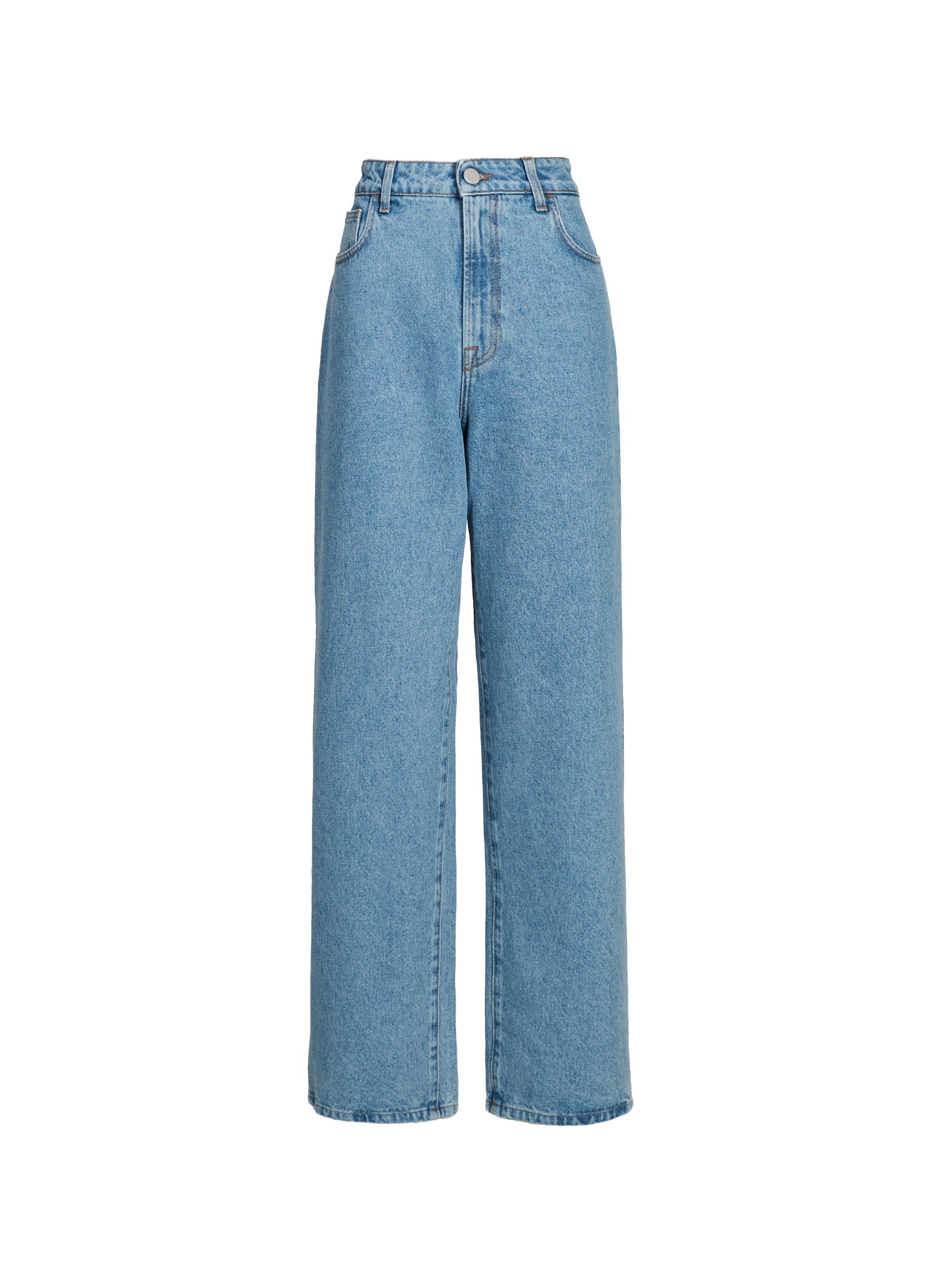 Wide-leg cotton jeans ROHE FRAMES Blue