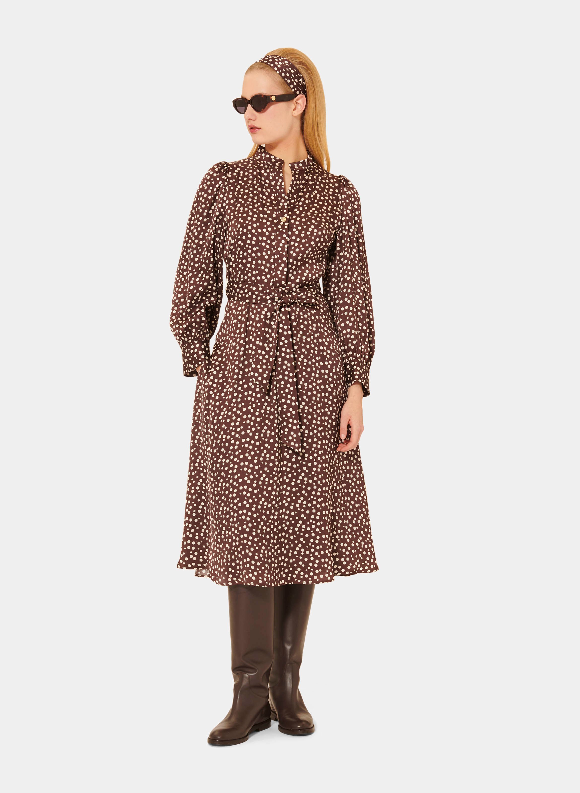 Robe rivoltina TARA JARMON Marron
