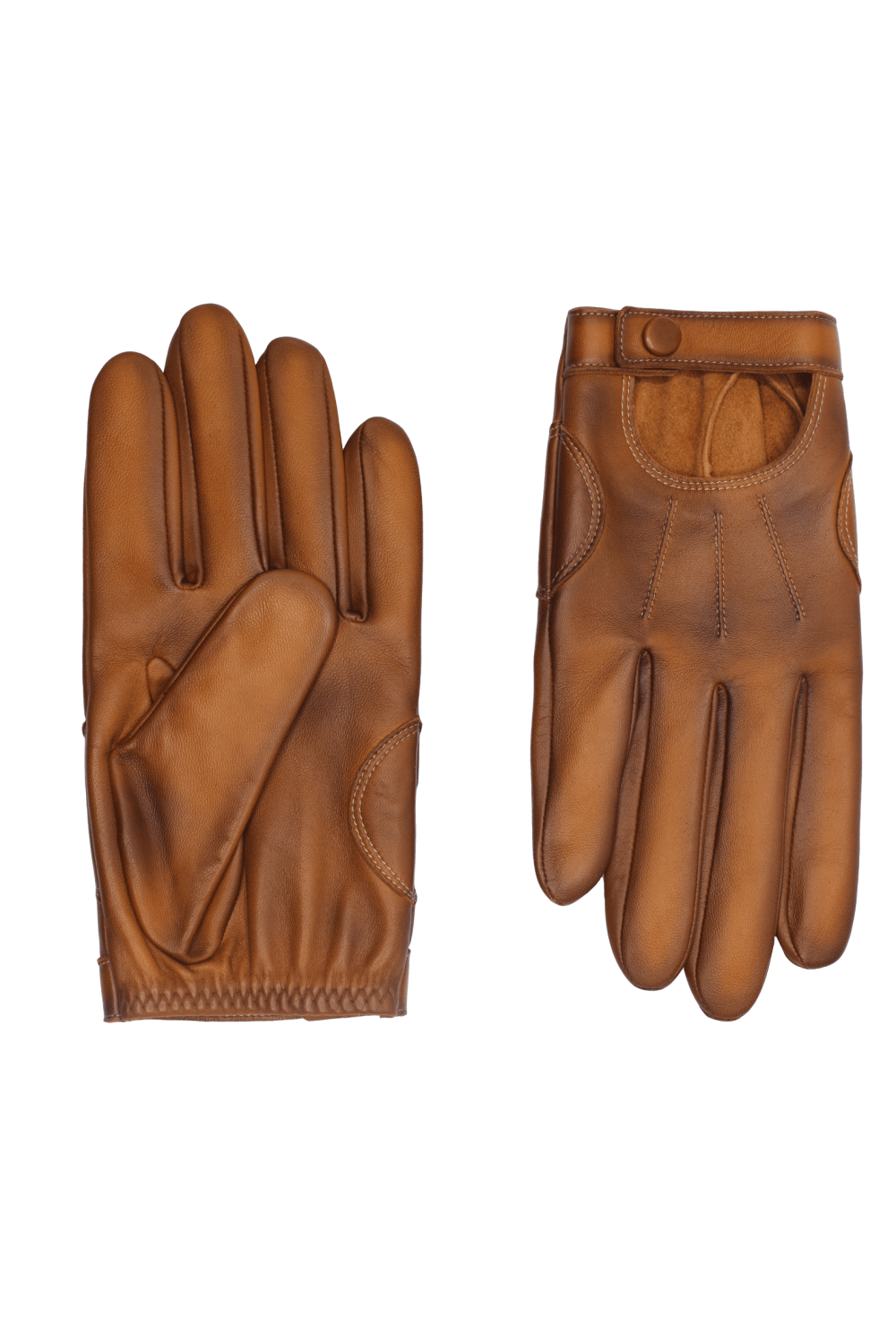 Gants liam mobilité homme cuir non doublés AGNELLE Marron