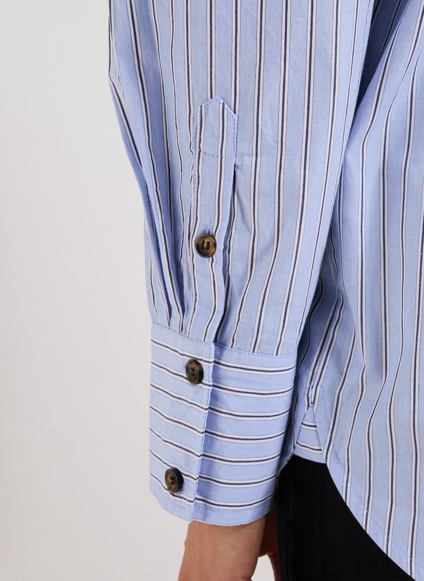 Cotton Shirt GANNI Blue