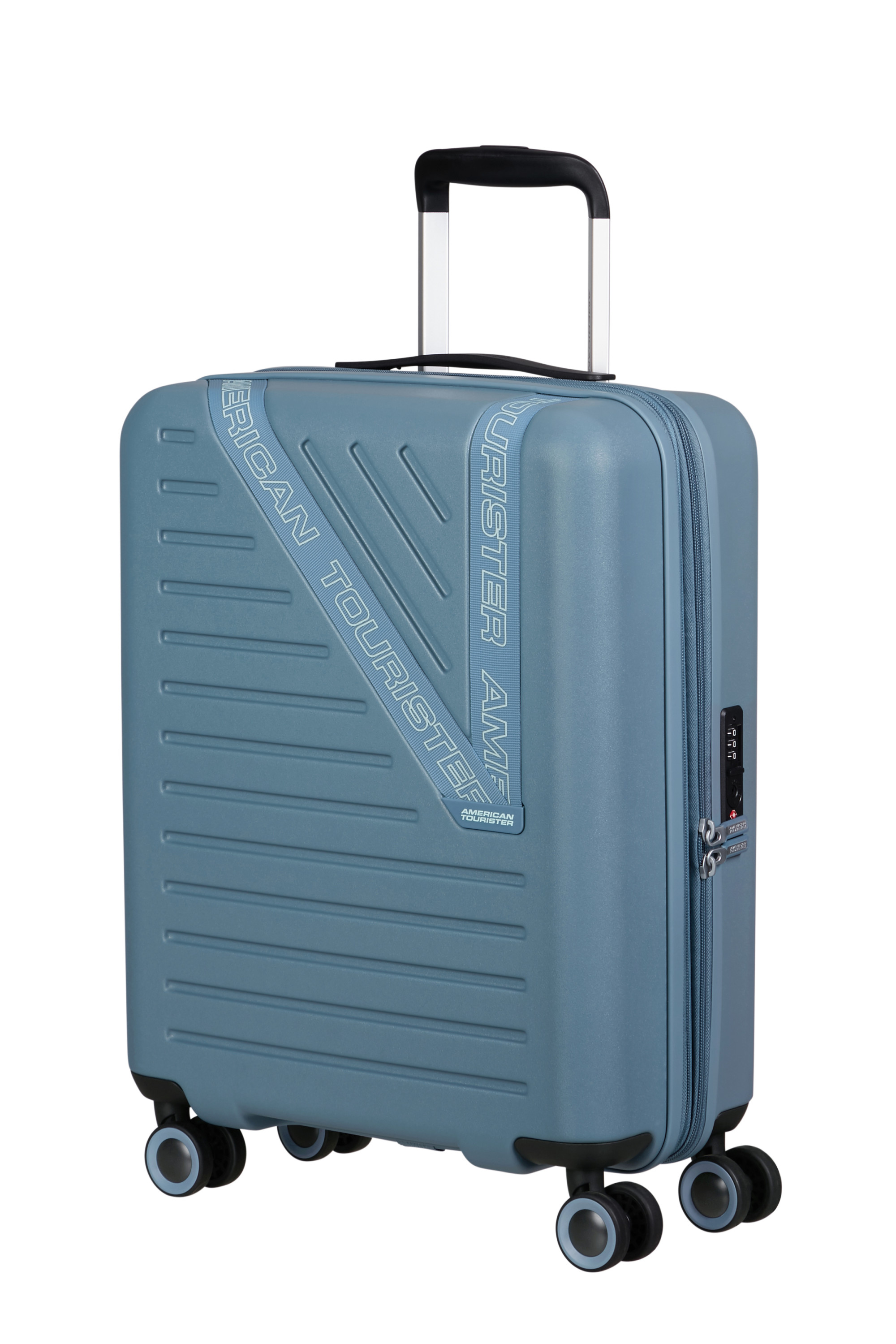 Dynabelt valise 4 roues taille s AMERICAN TOURISTER Bleu