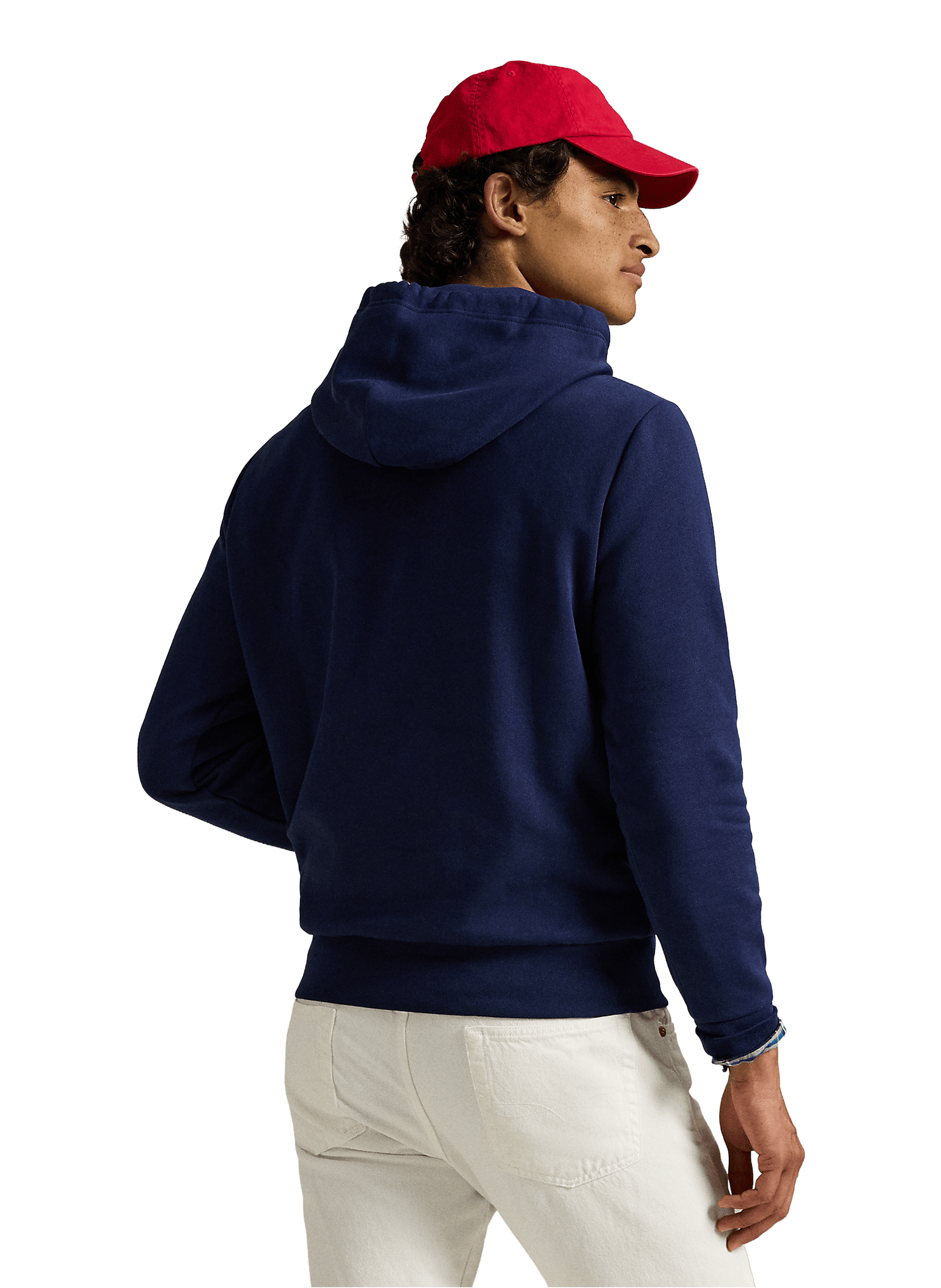 Sweat à capuche en coton mélangé POLO RALPH LAUREN Bleu