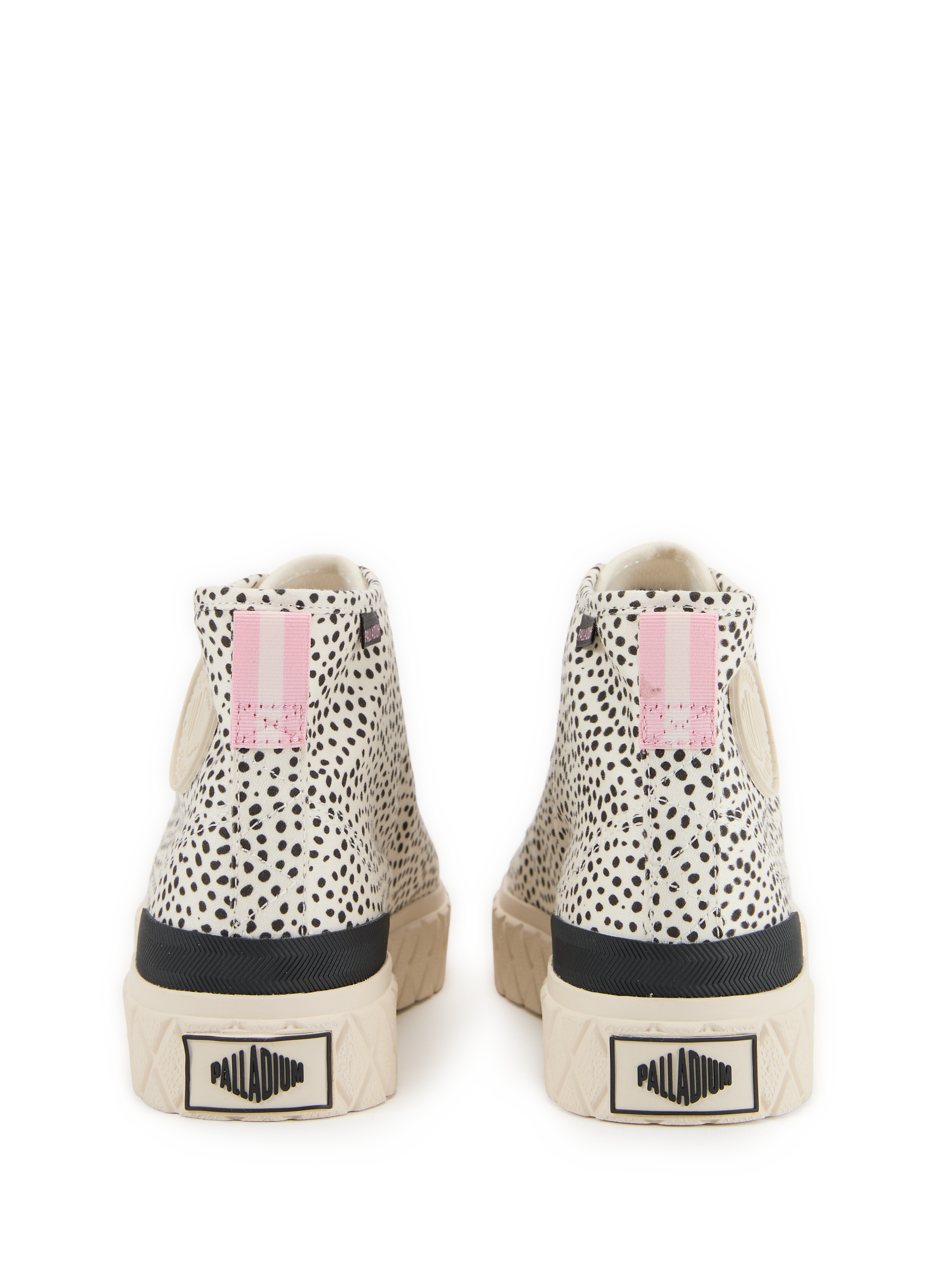 High-top polka dot sneakers in blended cotton PALLADIUM Multicolour