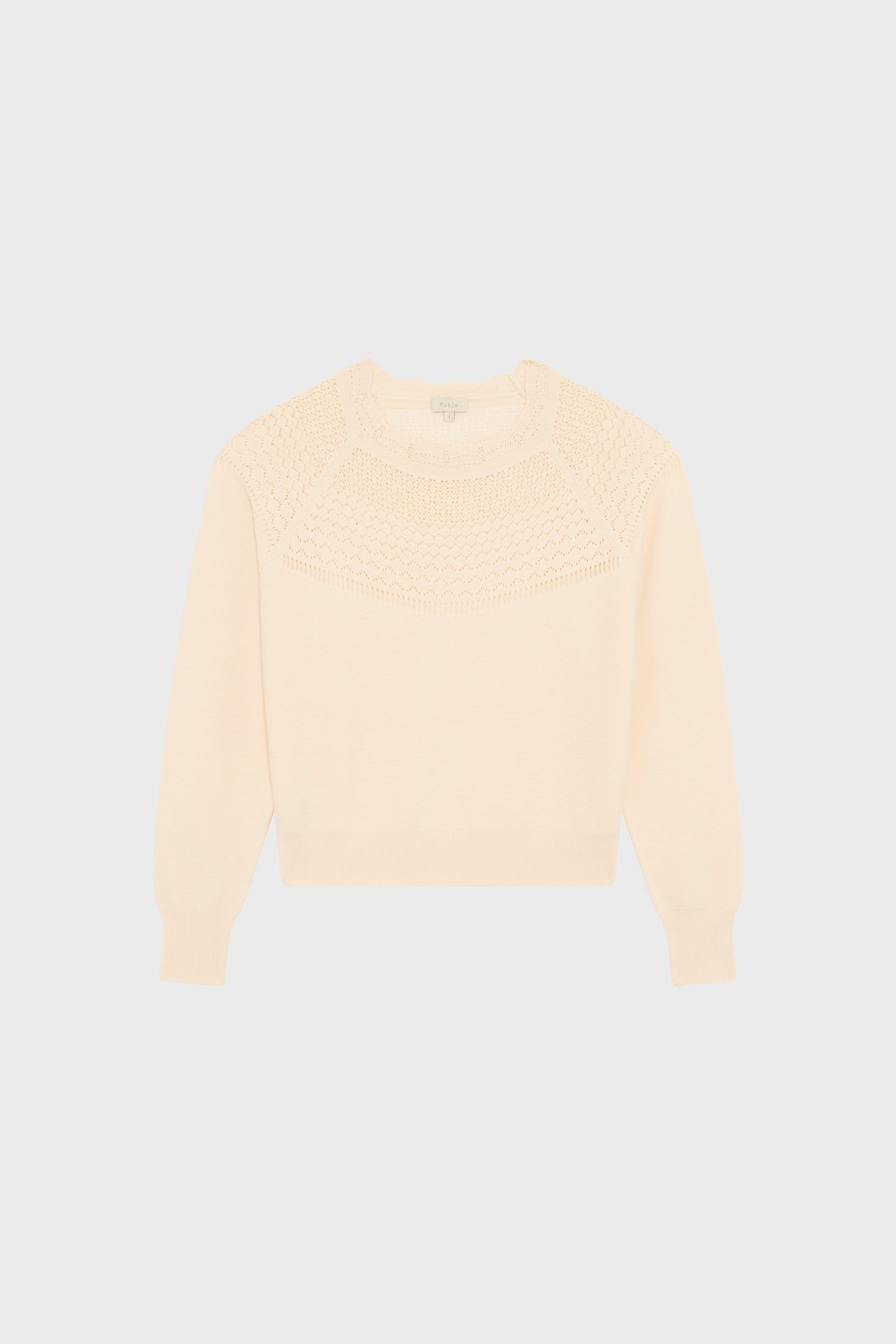 Pull ajouré en maille fine - liane PABLO Beige