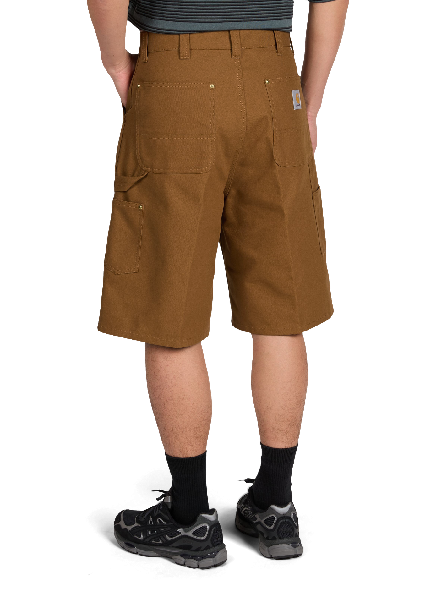 Short en coton CARHARTT WIP Marron