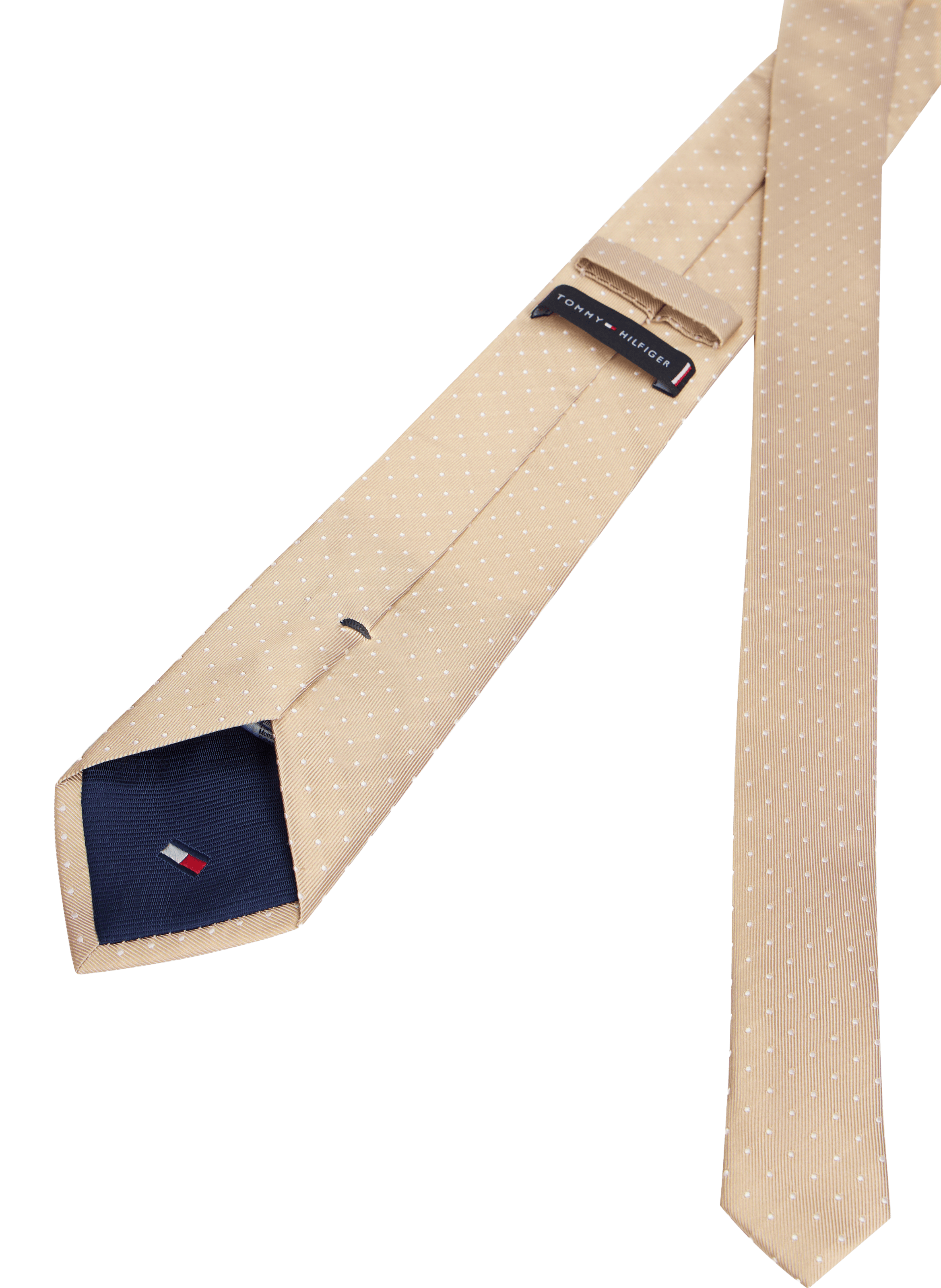  Silk tie TOMMY HILFIGER Beige