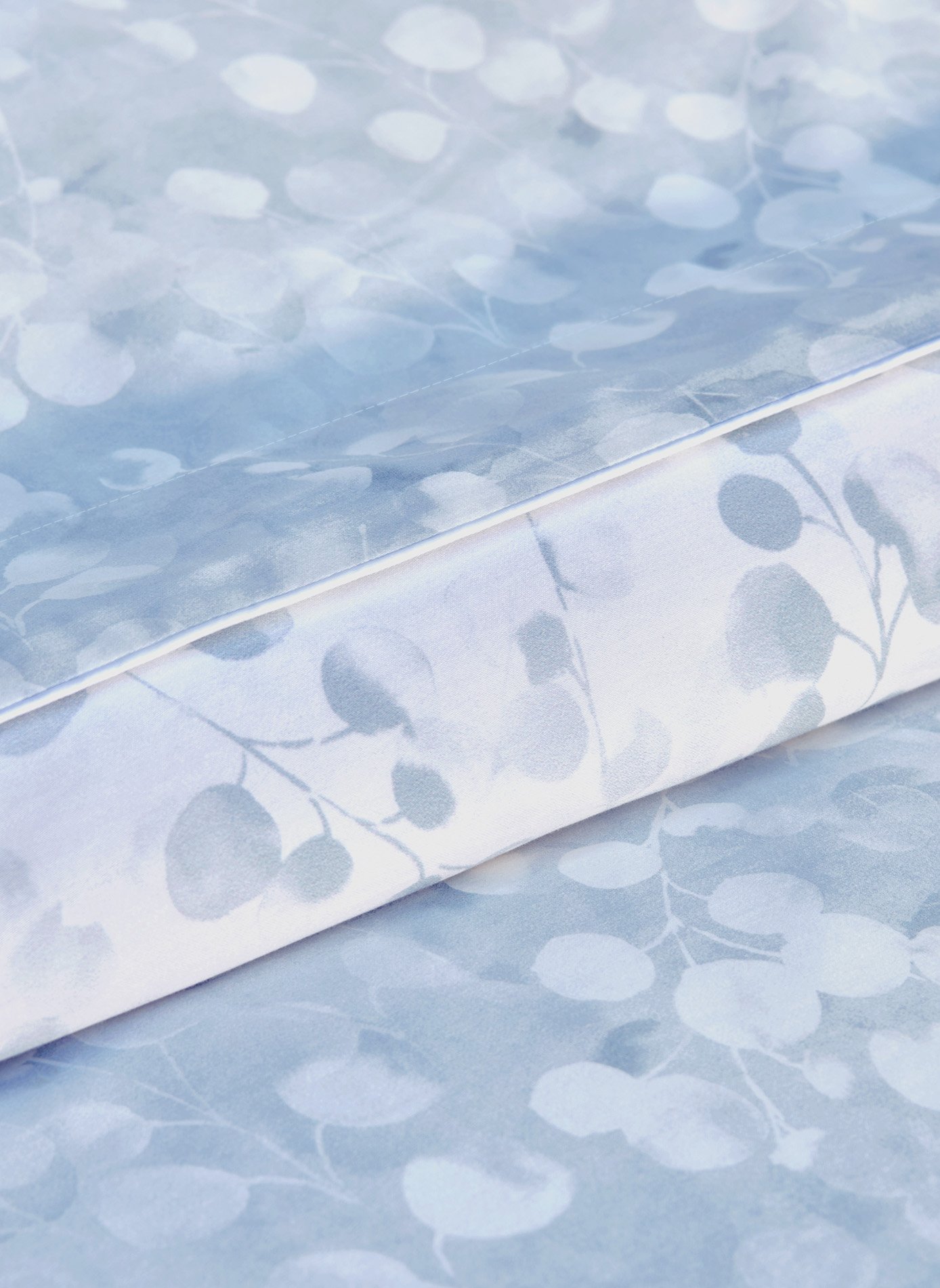 Drap plat rosée bleu ANNE DE SOLENE Bleu