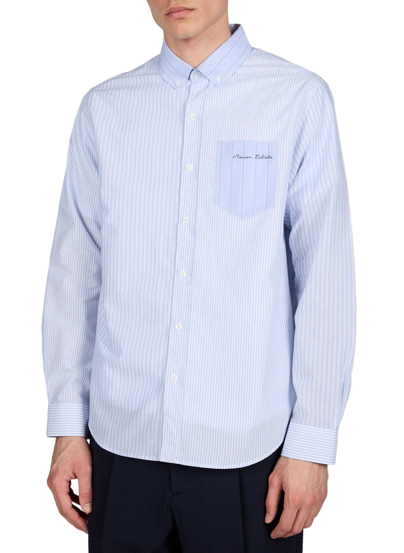 Chemise à rayures Bonne graine MAISON LABICHE Bleu