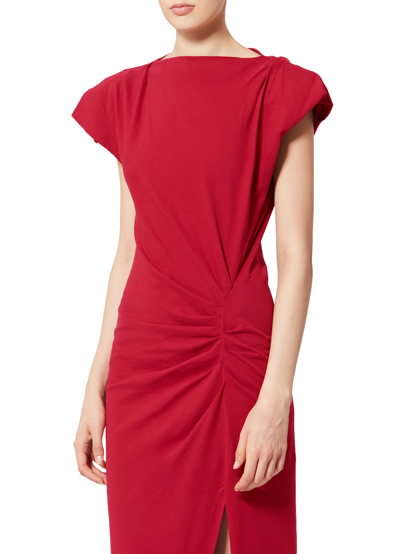 Nadela cotton jersey dress ISABEL MARANT Red
