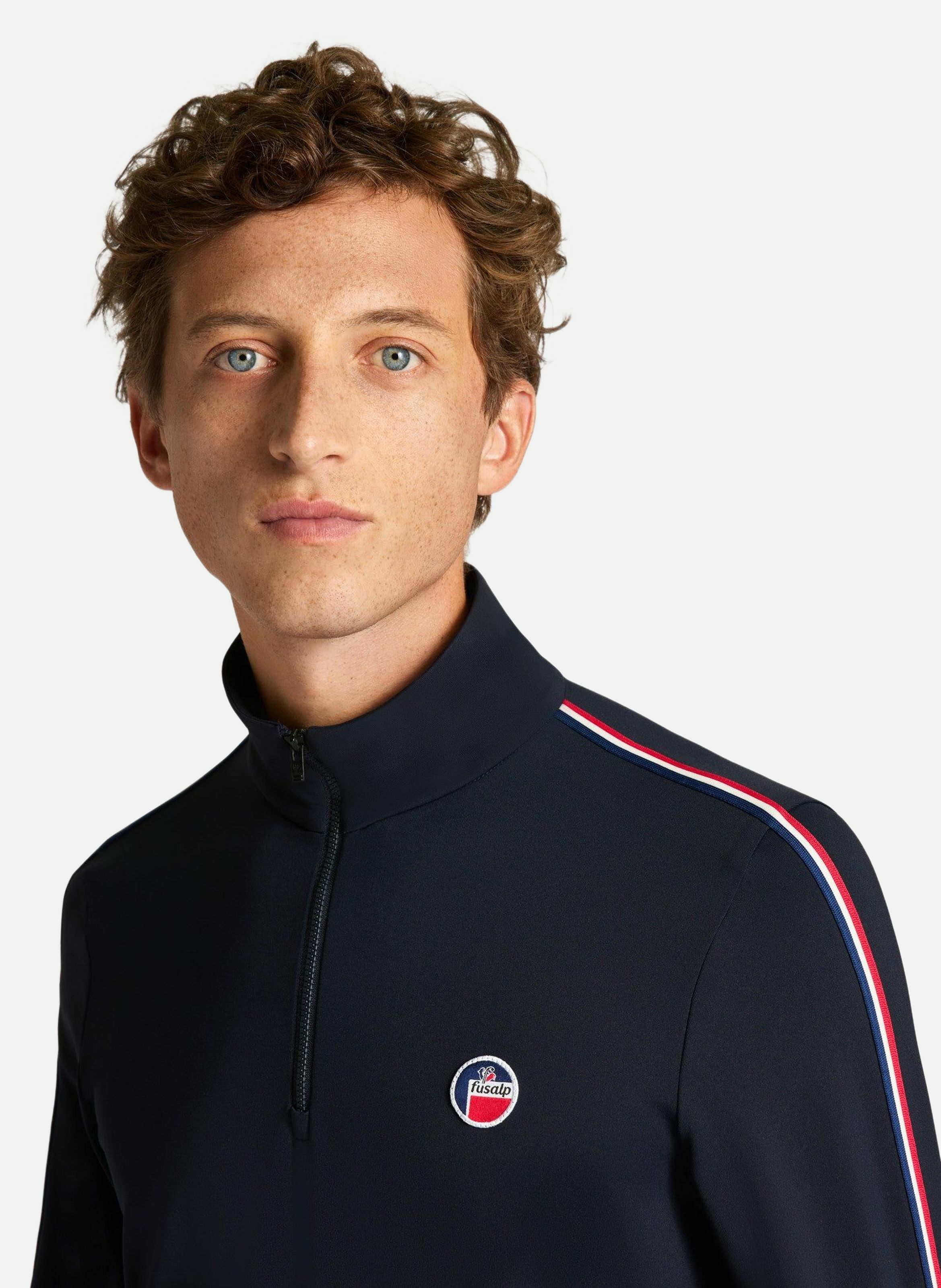 Sous pull mario col montant coupe regular | Bleu FUSALP Homme