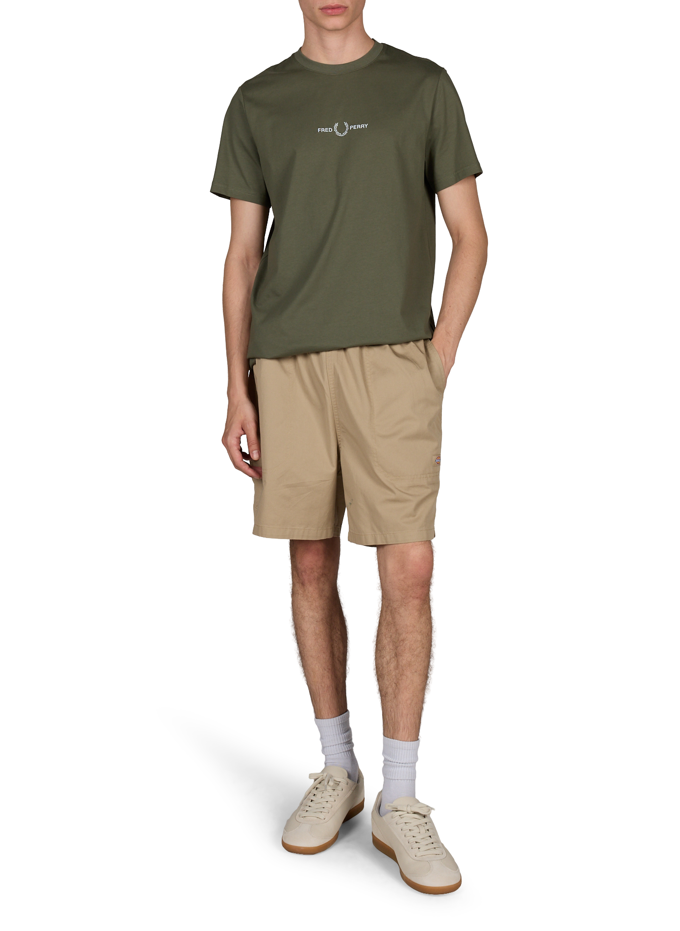 Classic Cotton T-Shirt FRED PERRY Green