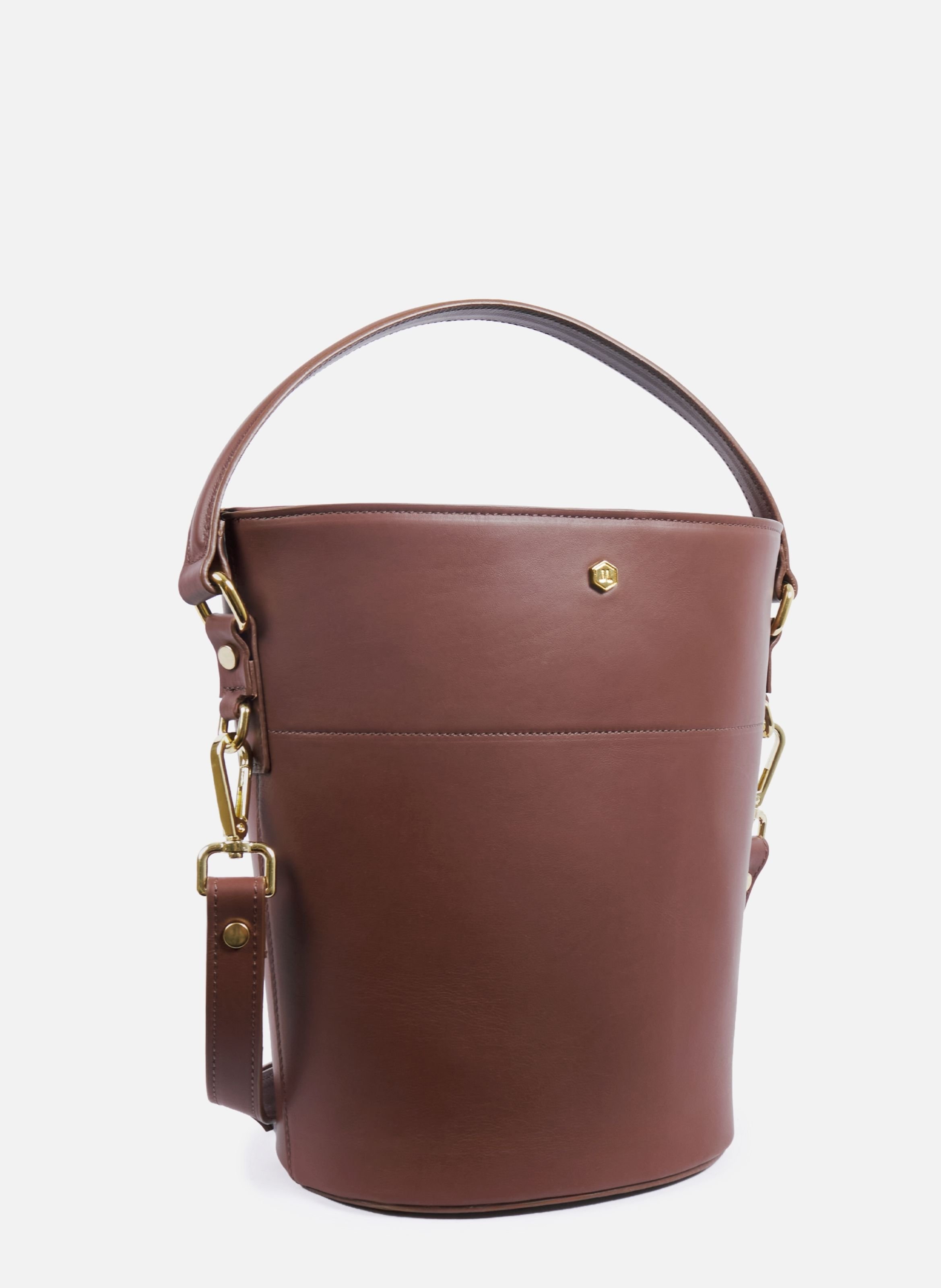 Sac seau margot cuir JULES & JENN Marron