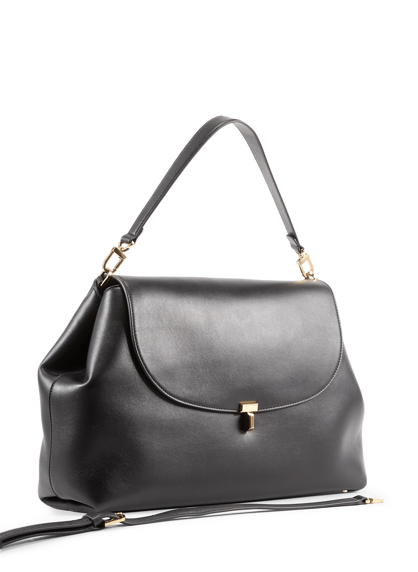 Shoulder bag in calf leather TOTEME Black