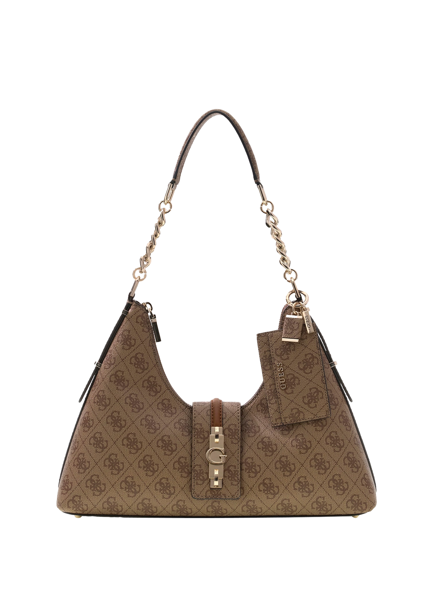Bedruckte Handtasche GUESS Braun