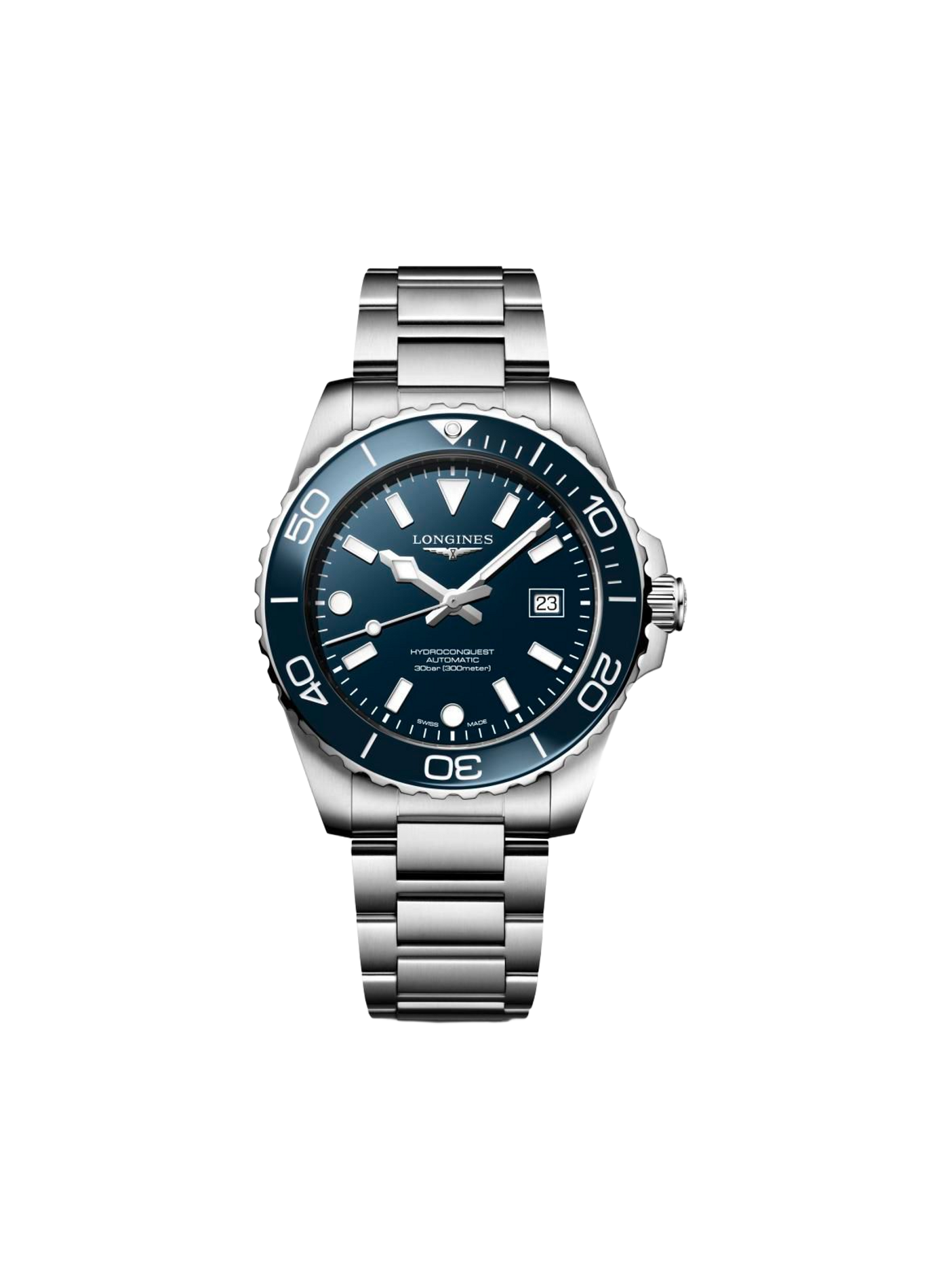 Montre automatique HydroConquest en acier inoxydable