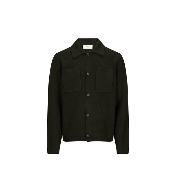 Cardigan boutonné droit en laine Cardigan boutonné droit en laine