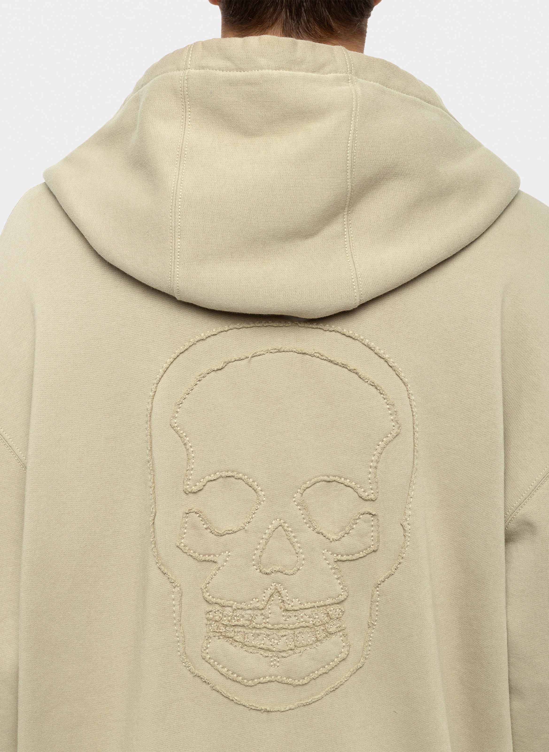 Sweat droit zippé en coton sweelo ZADIG&VOLTAIRE Beige