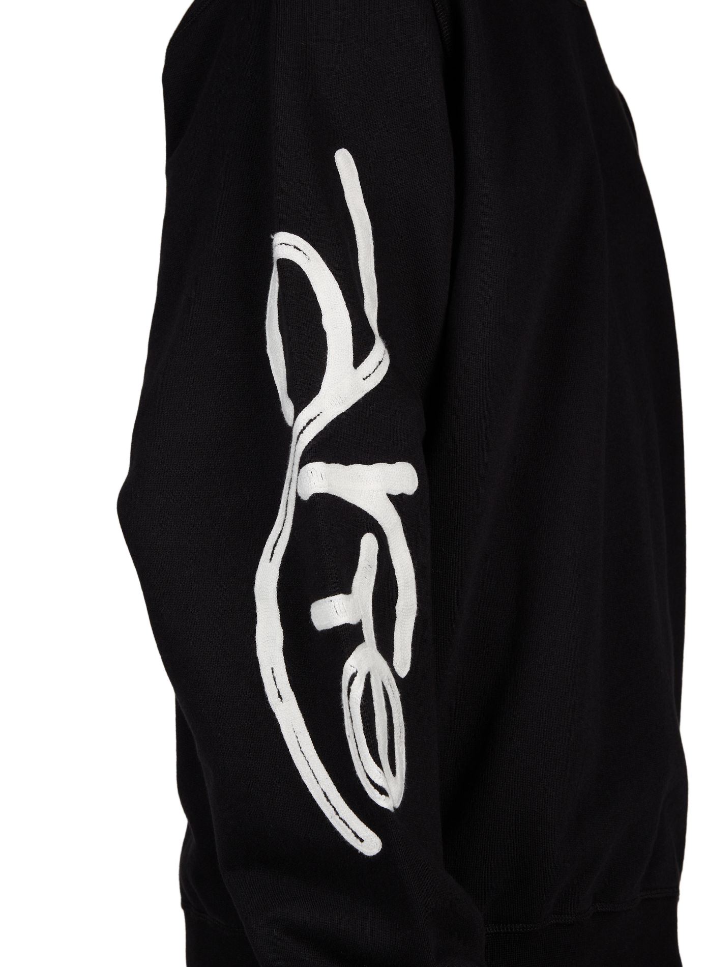 Oversize Rundhals-Sweatshirt aus Baumwolle ARTE ANTWERP Schwarz