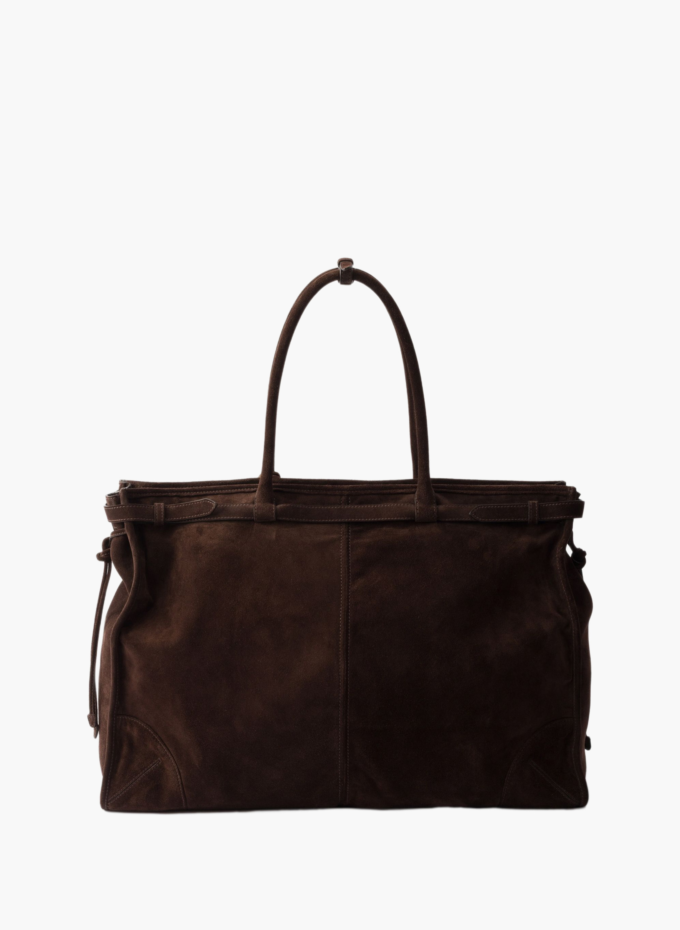 Cabas prada bonnie en suède PRADA Marron