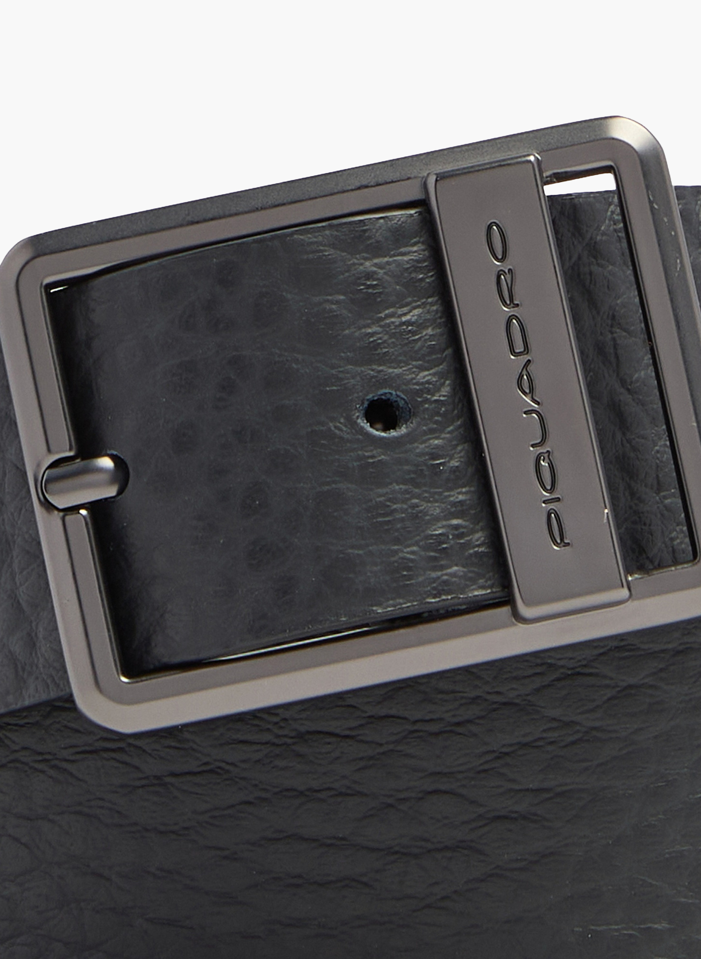 Ceinture homme en cuir avec boucle-ardillon PIQUADRO Noir