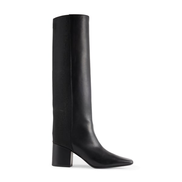 Bottes hautes à elastique en cuir Bottes hautes à elastique en cuir