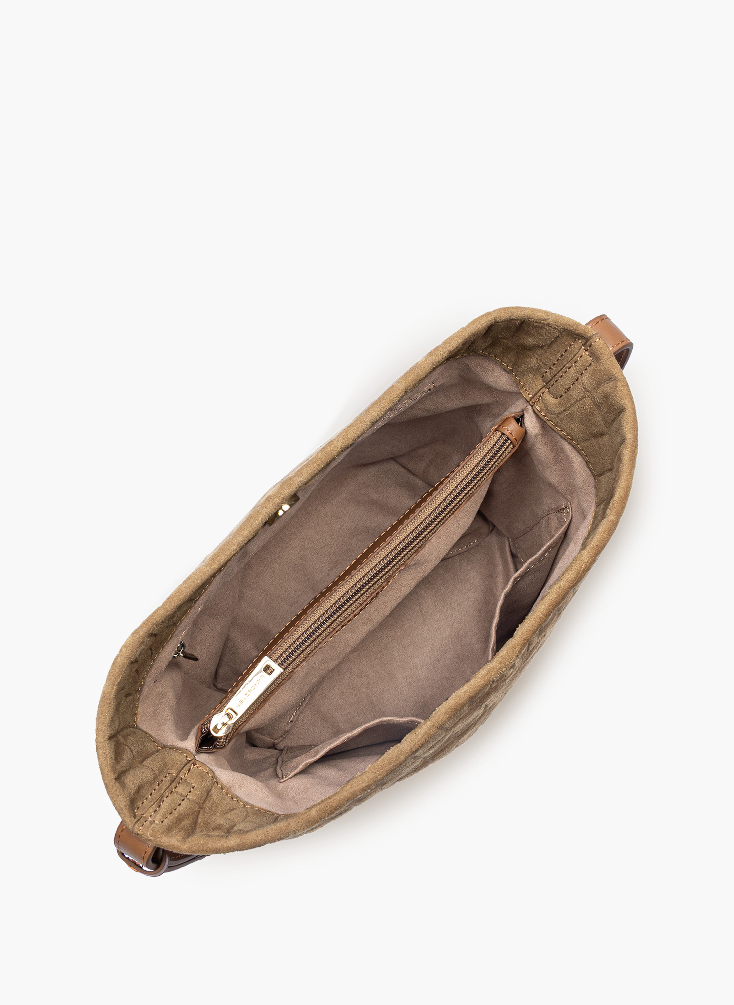 Petit sac seau - suède exo LANCASTER Marron