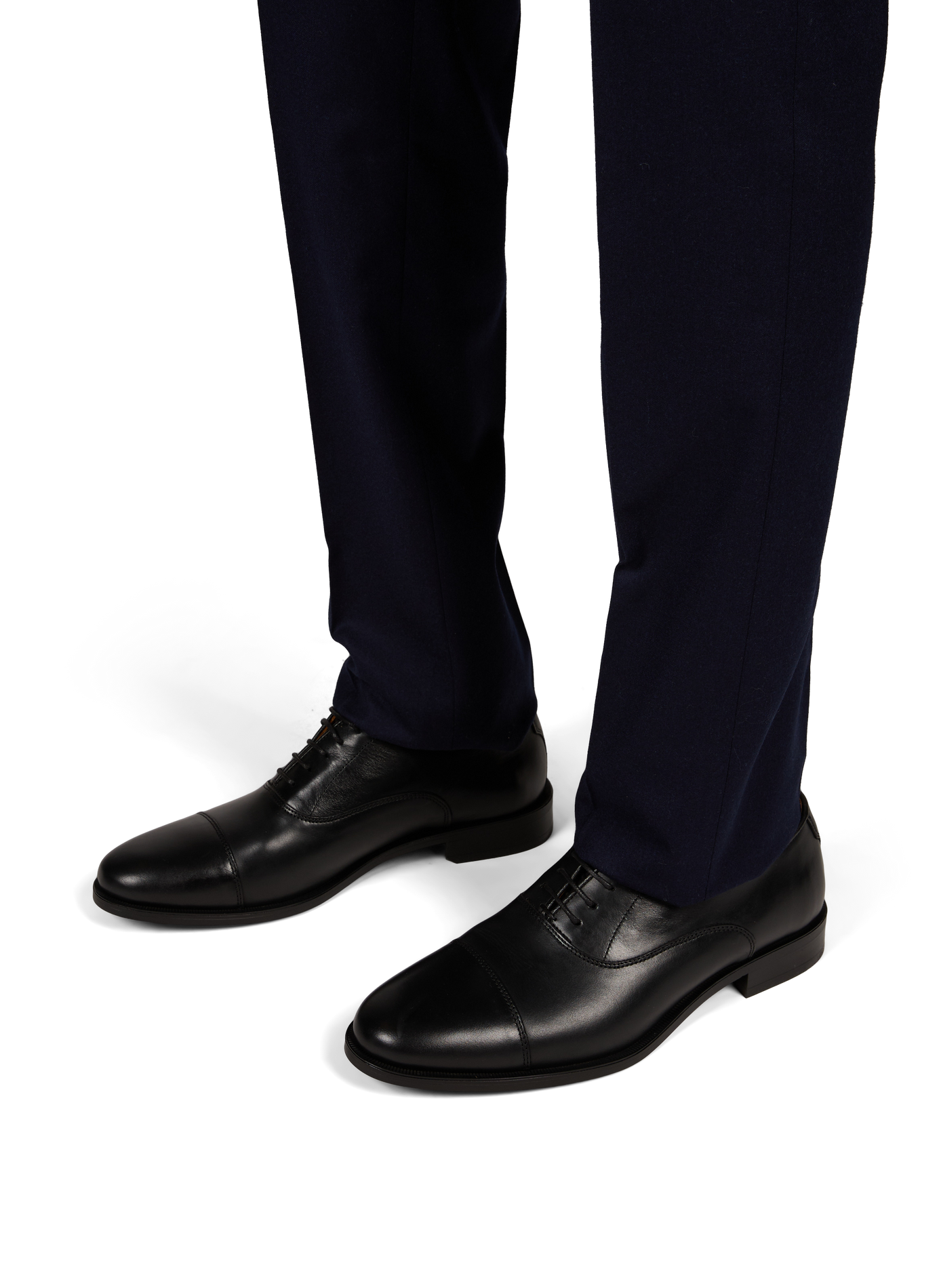 Oxford lace-up Derby shoes in leather HACKETT Black