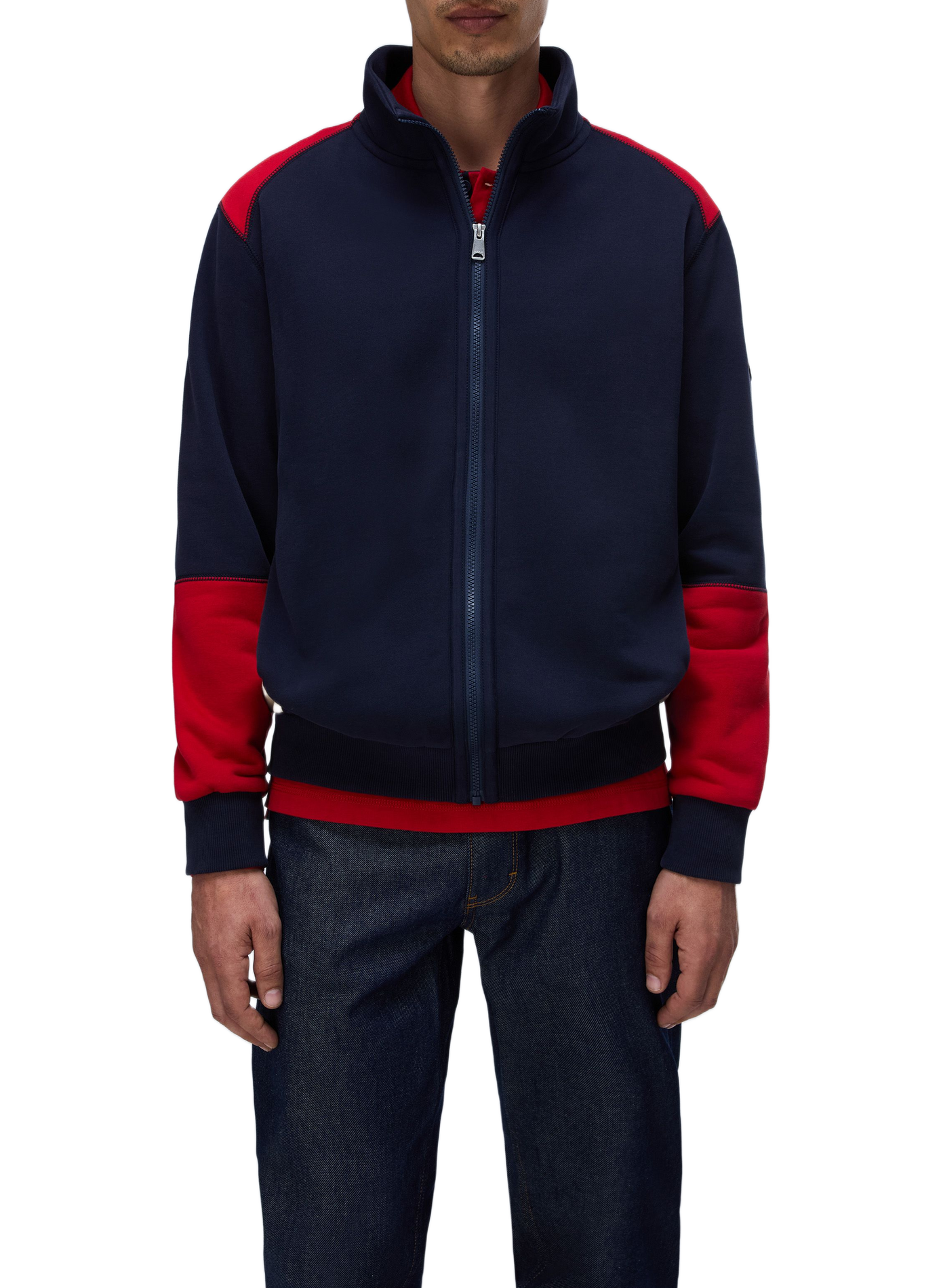 Gilet col montant zippé à dos brodé NAPAPIJRI Multicolore