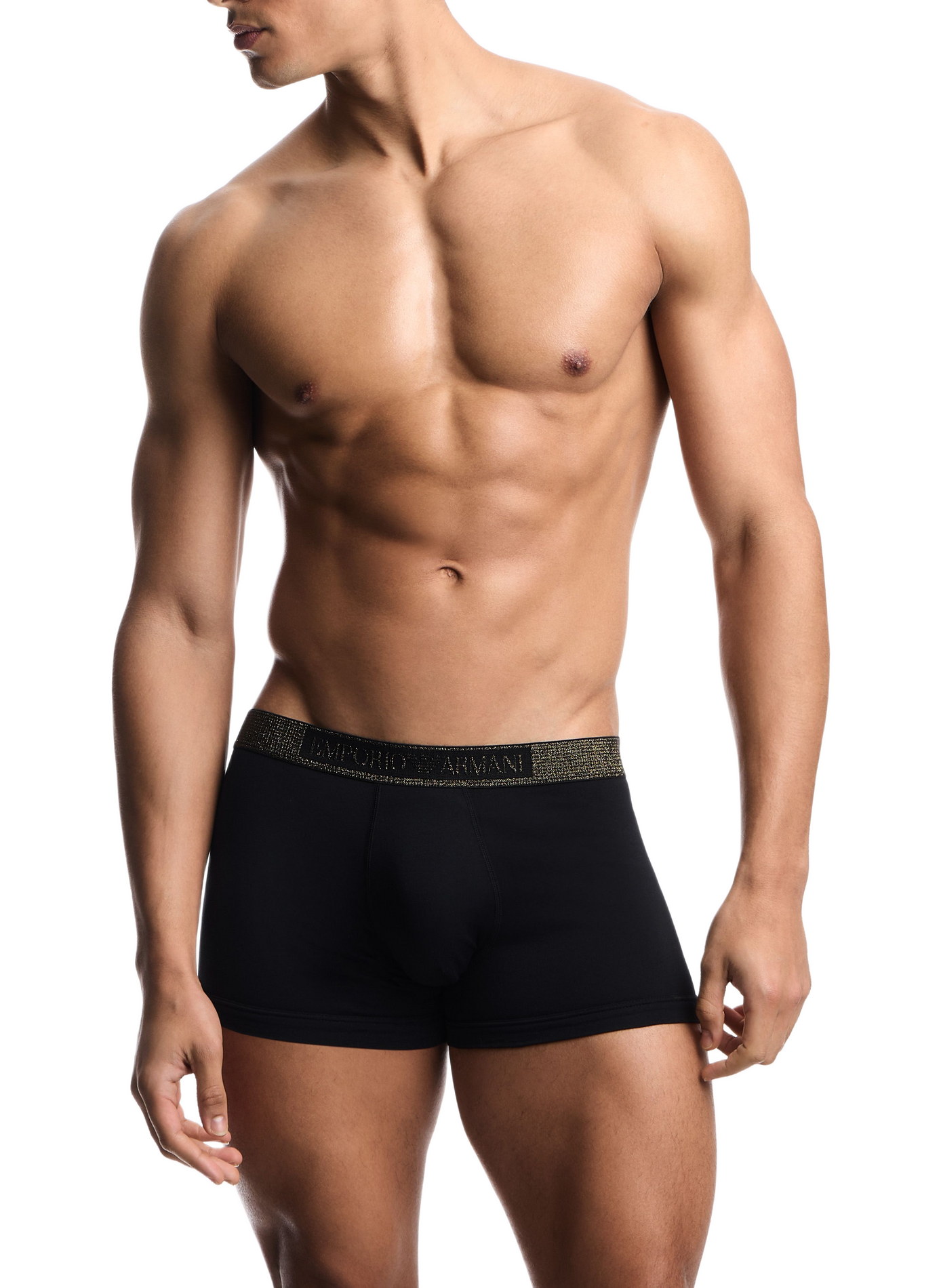 Set van 2 boxershorts met glitterband EMPORIO ARMANI Zwart
