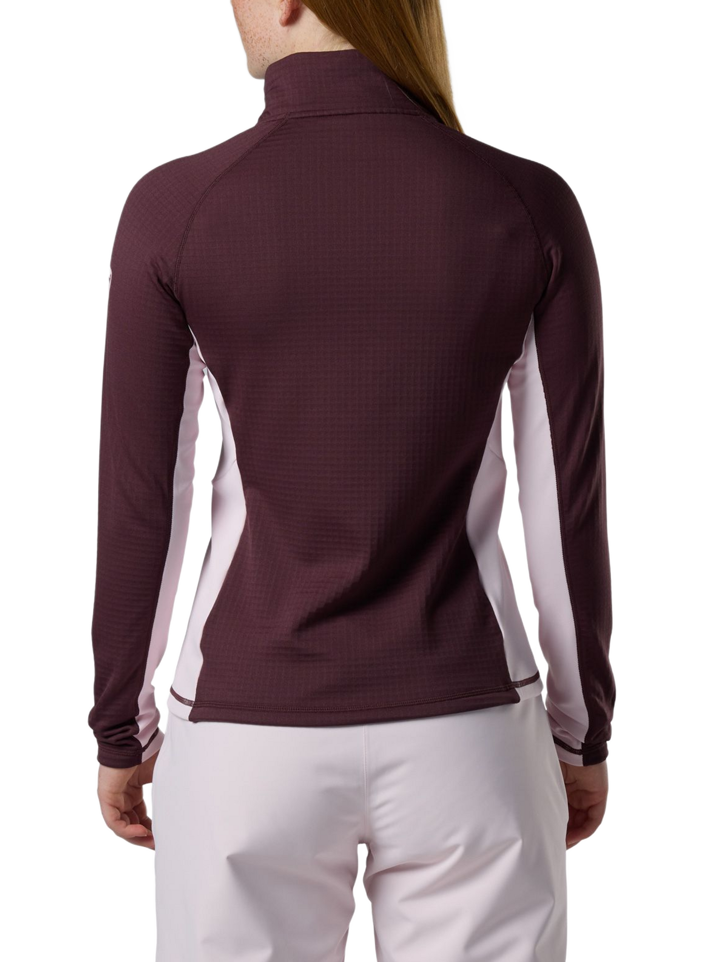 Blackside Mix fleece sweater with a zip-up stand collar ROSSIGNOL Purple