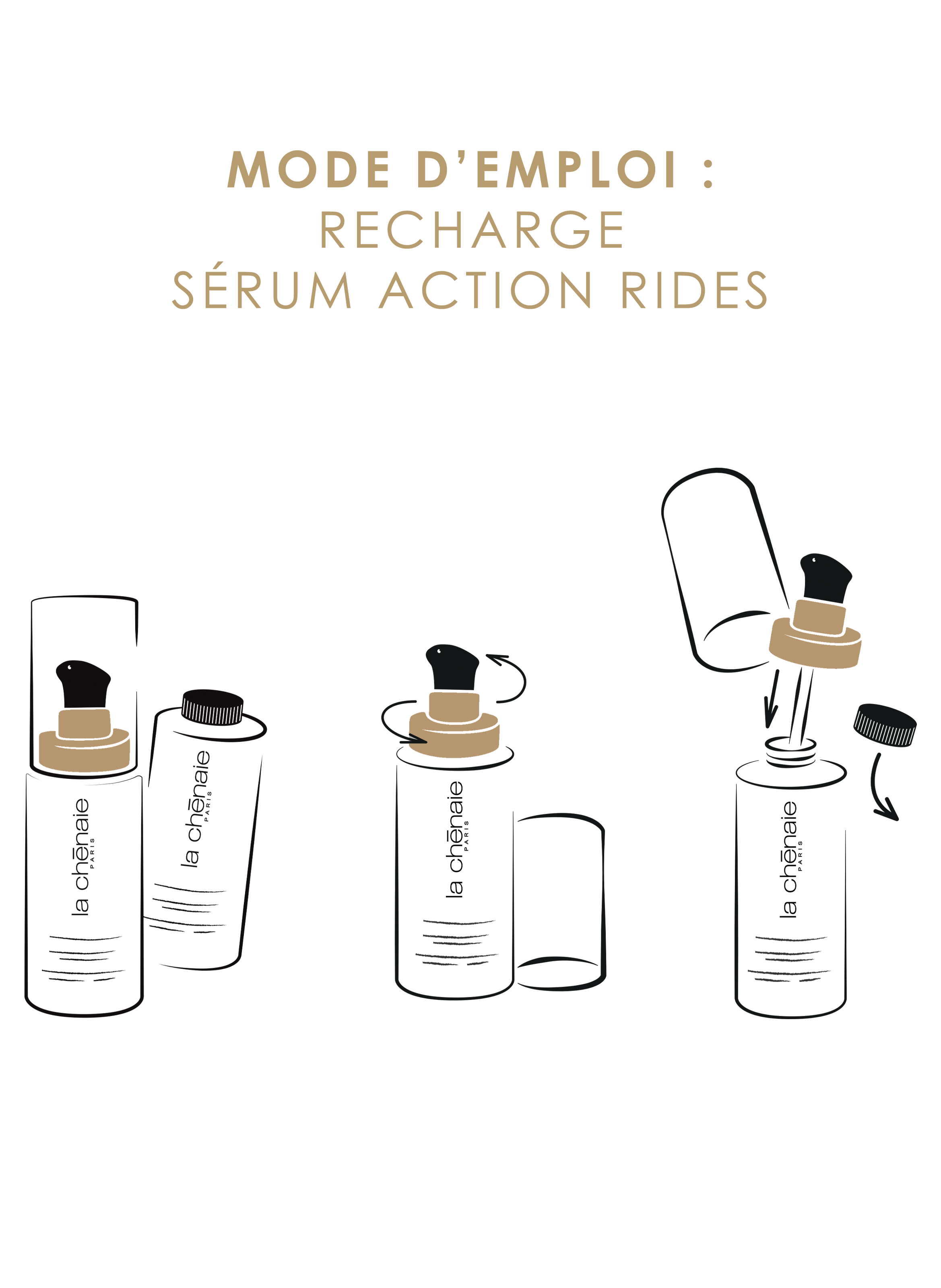 Wrinkle action serum LA CHÊNAIE No color