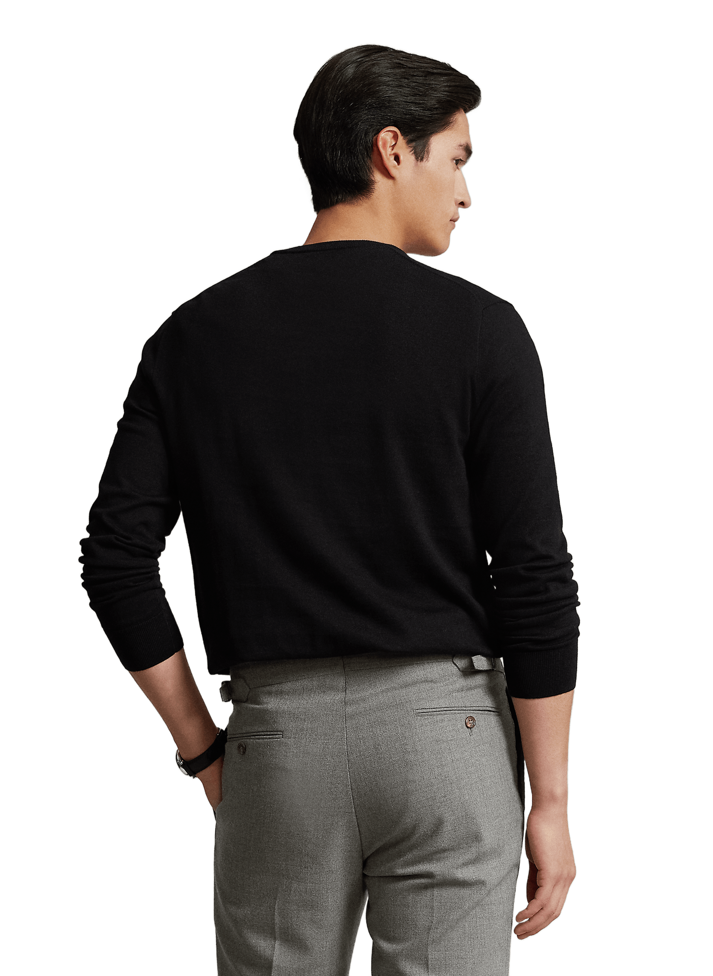 Slim cotton sweatshirt  POLO RALPH LAUREN Black