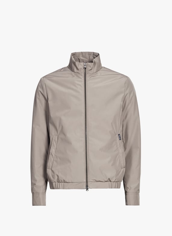 Veste courte à col montant | Beige by FACONNABLE Veste courte à col montant Beige