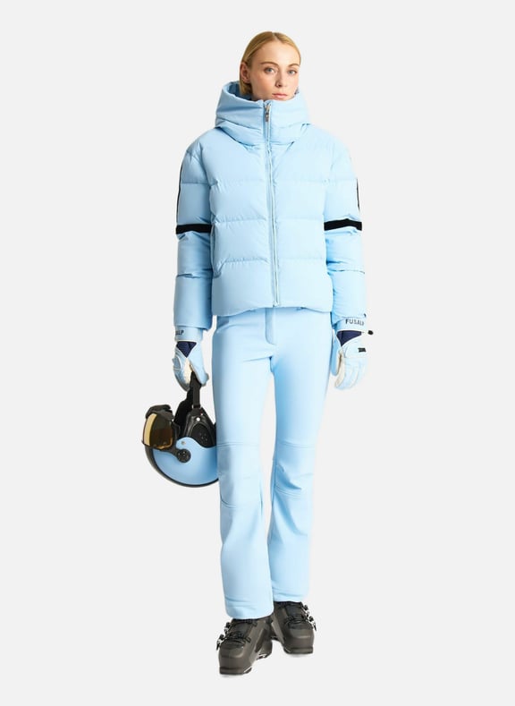 Blouson barsy col montant coupe regular Bleu by FUSALP FUSALP Blouson barsy col montant coupe regular Bleu