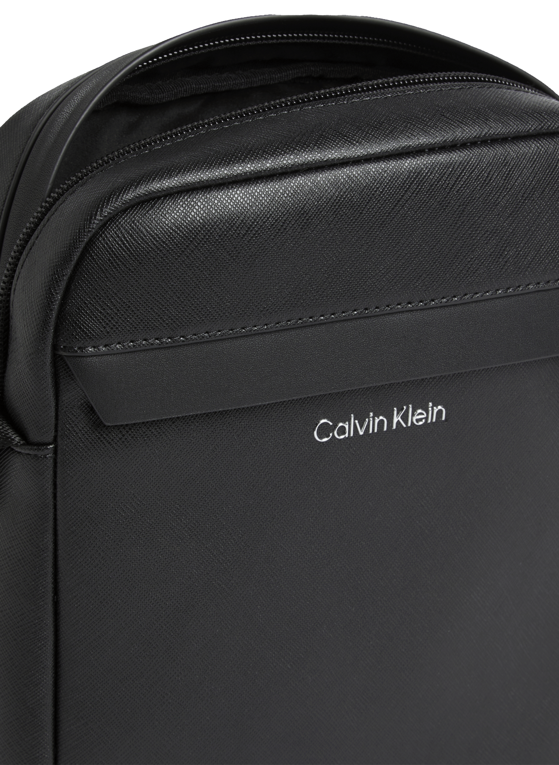 Faux leather crossbody bag CALVIN KLEIN Black