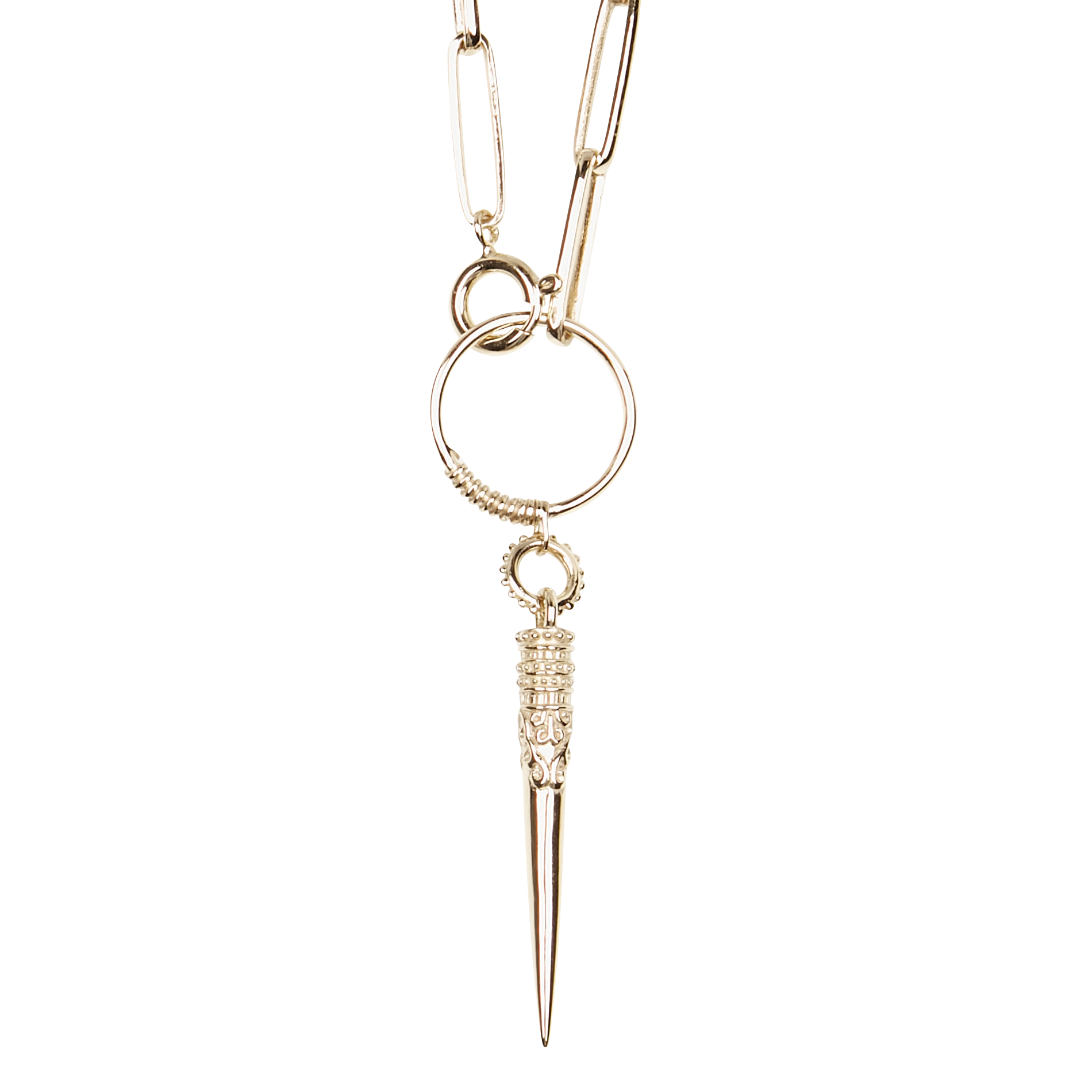 BA&SH Collier en argent massif naomie Doré