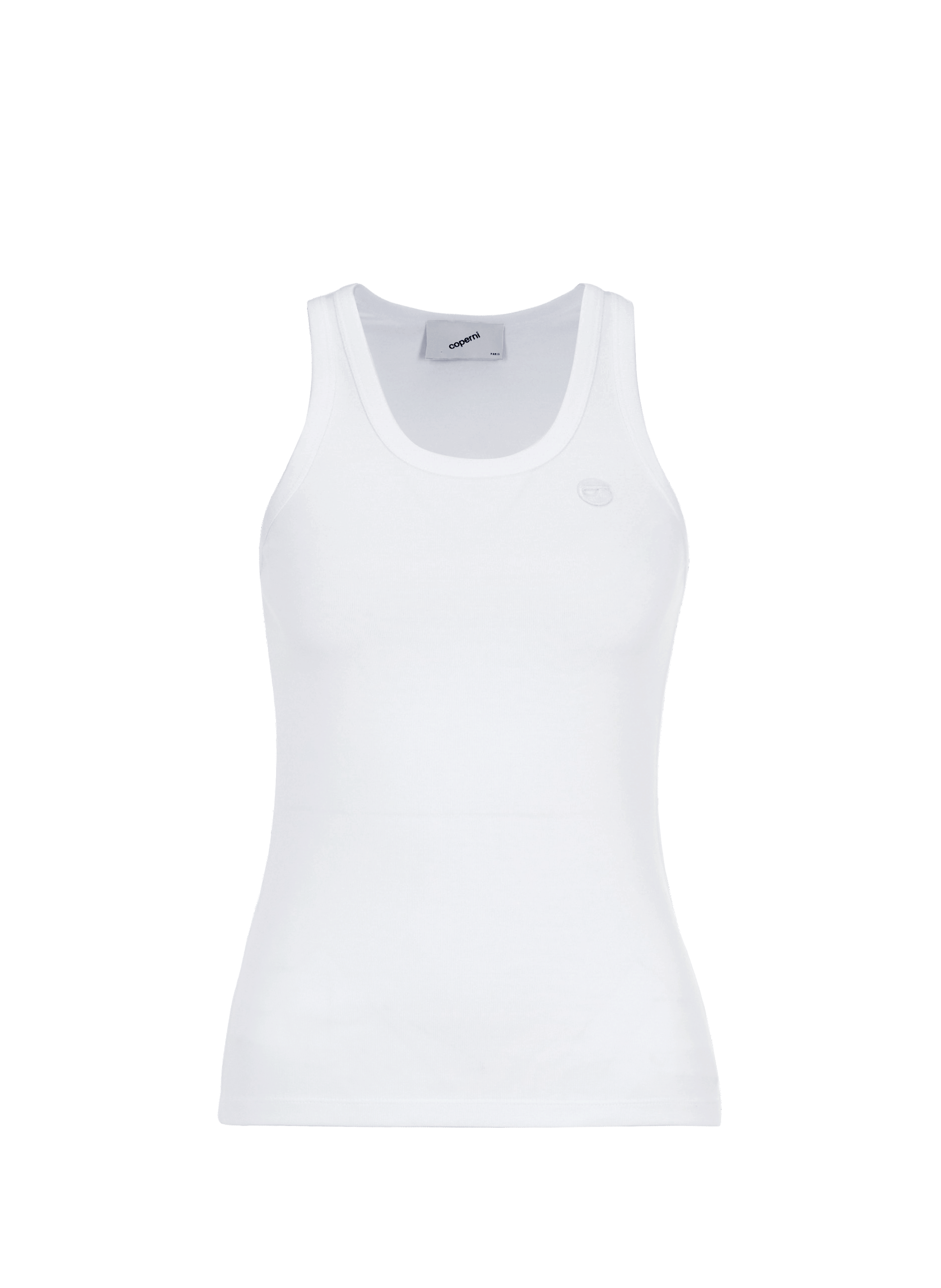 Cotton tank top COPERNI White